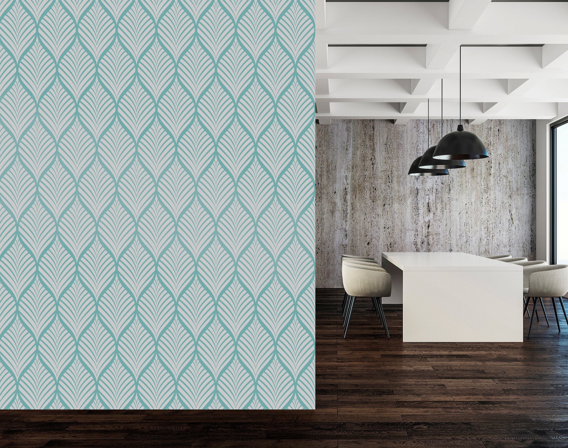 queence Vinyltapete »Natalie« Motiv | bedruckt | botanisch | geblümt | gemustert | natürlich glatt 90x250cm, selbstklebend, kinderleichte Anbringung, , Sticker