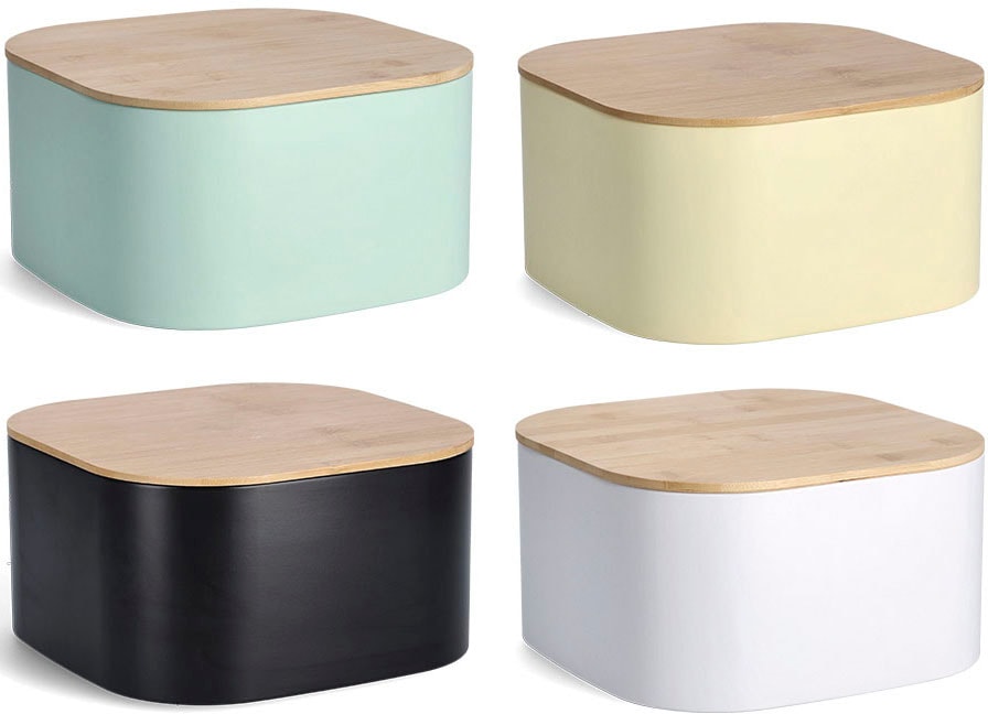 Zeller Present Boîte à pain 1 cuis tlg. mit Bambusdeckel