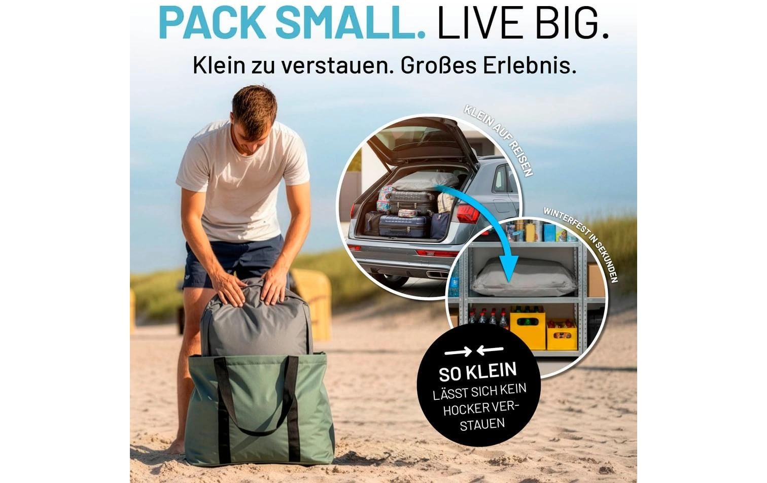 Lumaland Sitzsack »In-& Outdoor 60 x 45 x 35 cm«