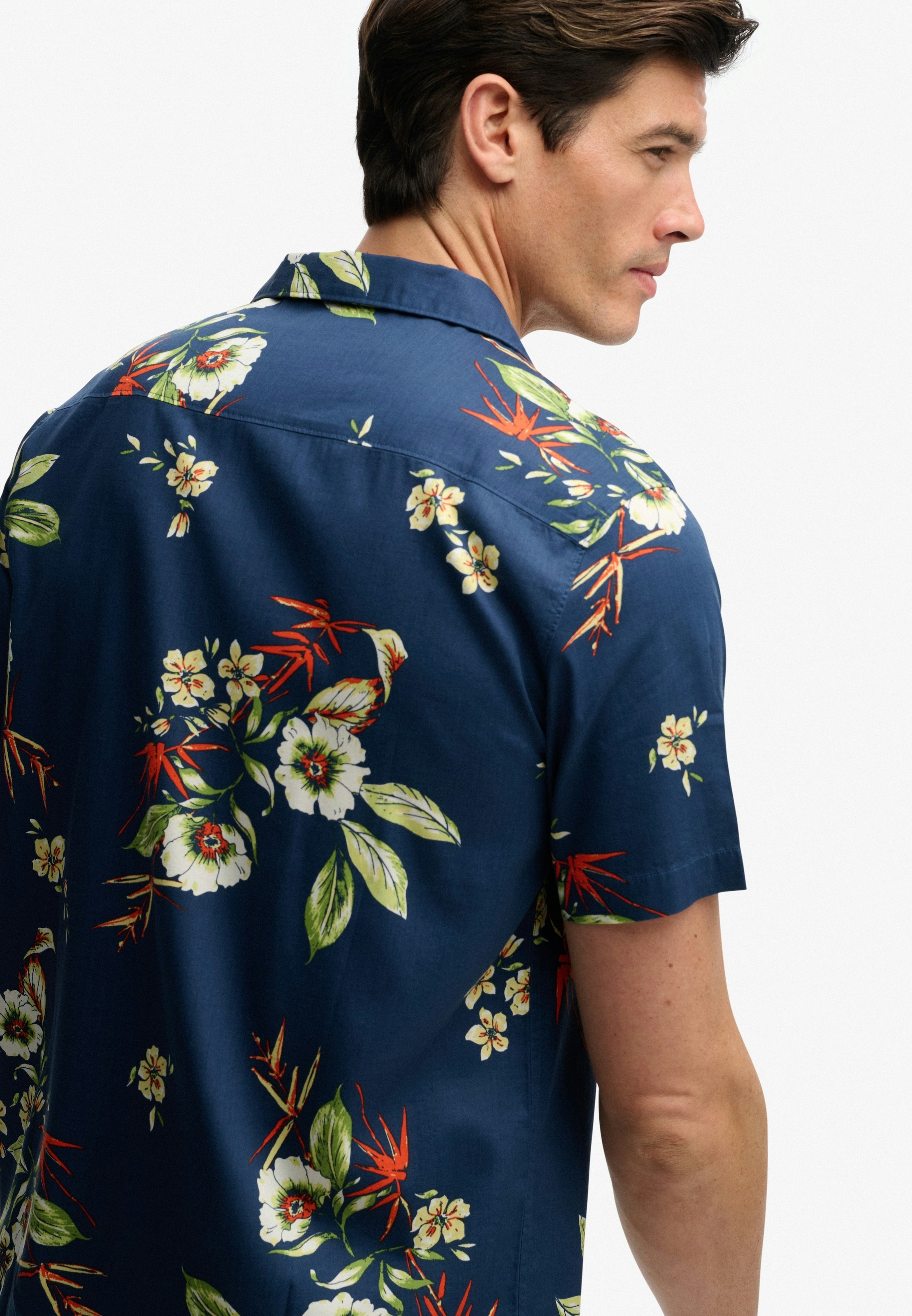 Superdry Chemise hawaïenne »HAWAIIAN PRINT S/S SHIRT« mit sommerlich coolem Hawaii-Blumen-Print