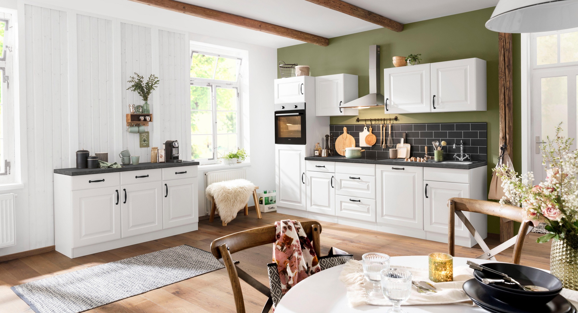 wiho Küchen Kitchenette »Erla« ohne E-Geräte, Breite 280 cm