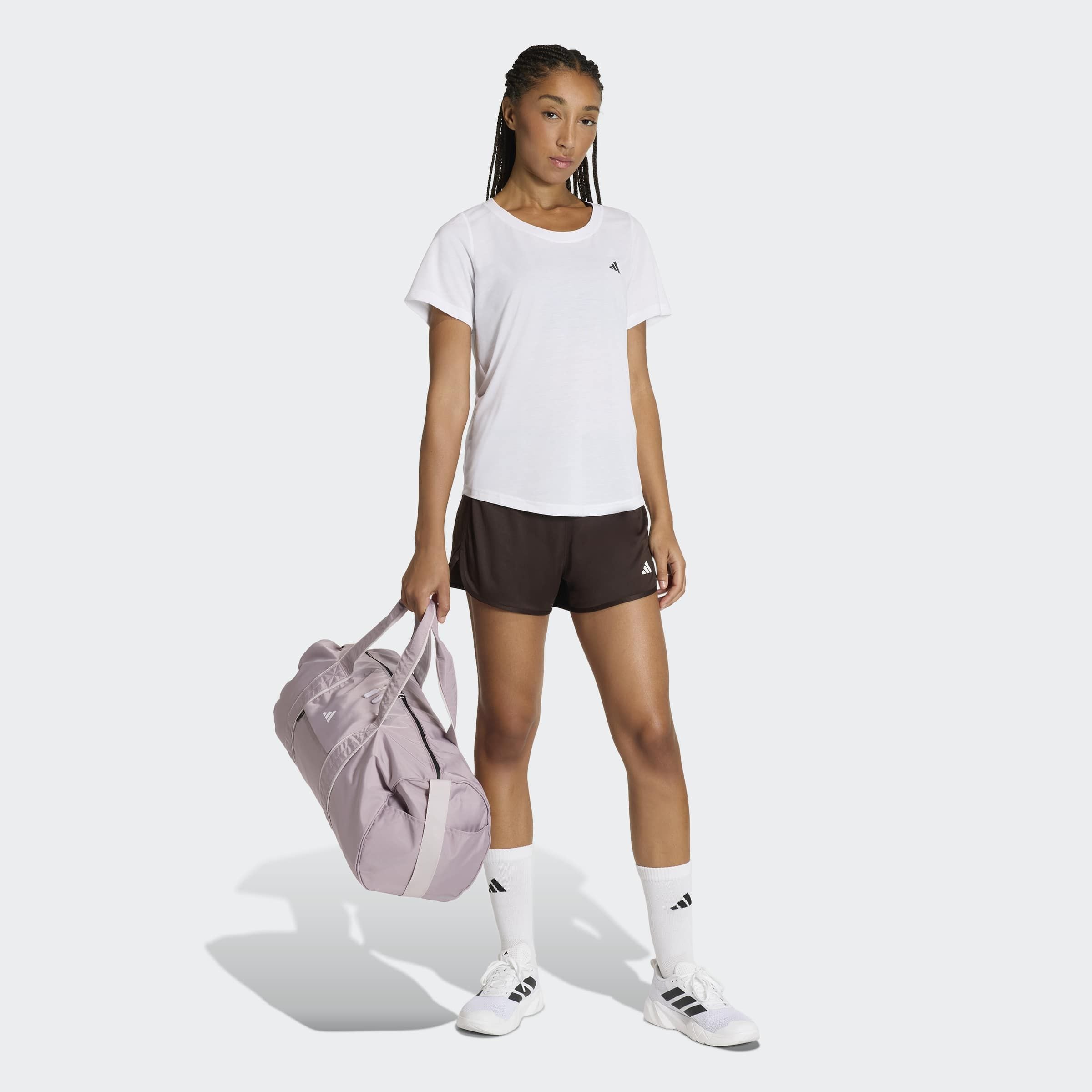 adidas Performance T-shirt »WORKOUT ESSENTIALS MIT TIEFEM AUSSCHNITT« pour un look sportif au quotidien et à l'entraînement, sans fermeture