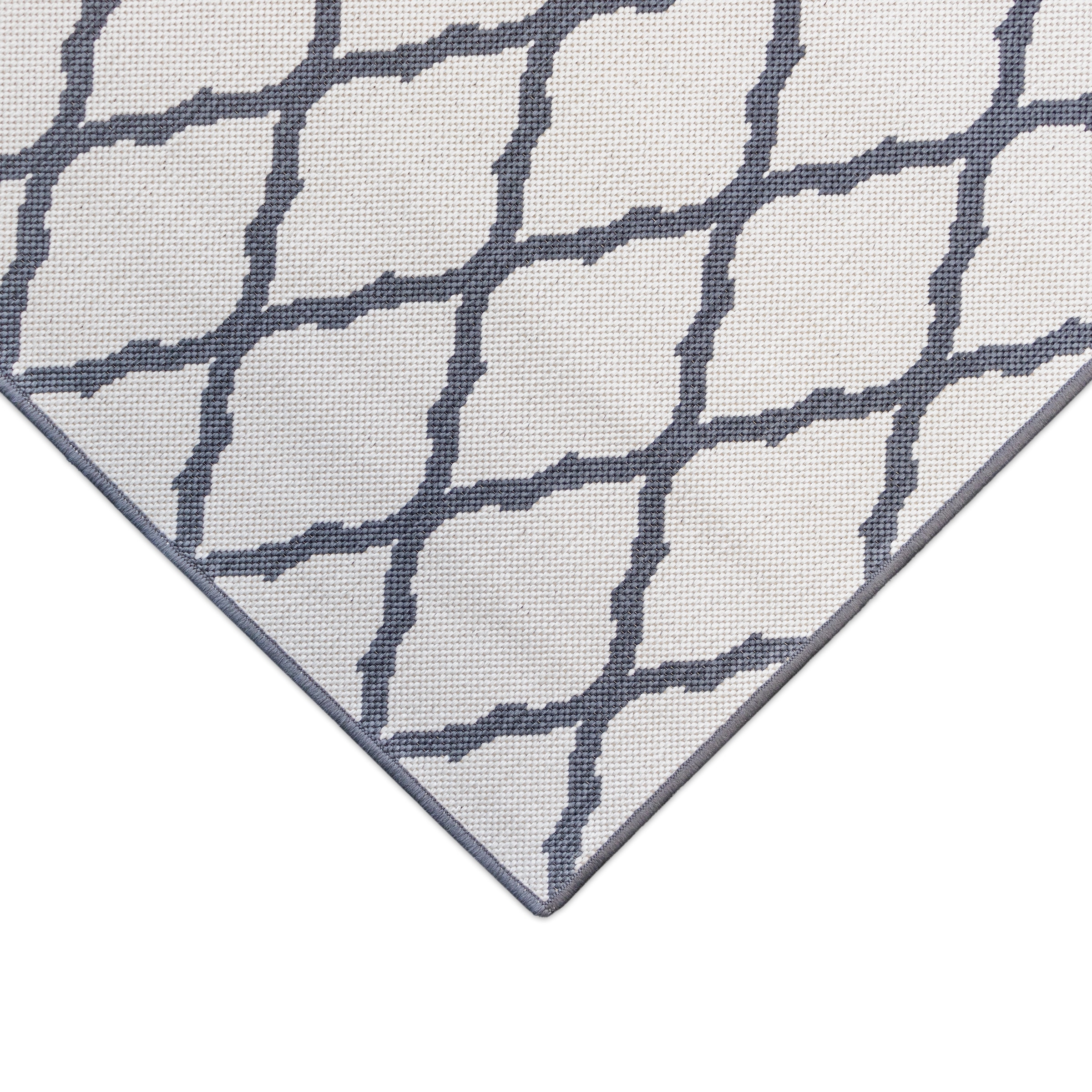 Primaflor-Ideen in Textil Tapis »Outdoorteppich REVERSO - Round Rhombus« Rectangulaire 5 mm Höhe tapis réversible, motif losanges, adapté intérieur et extérieur, étanche