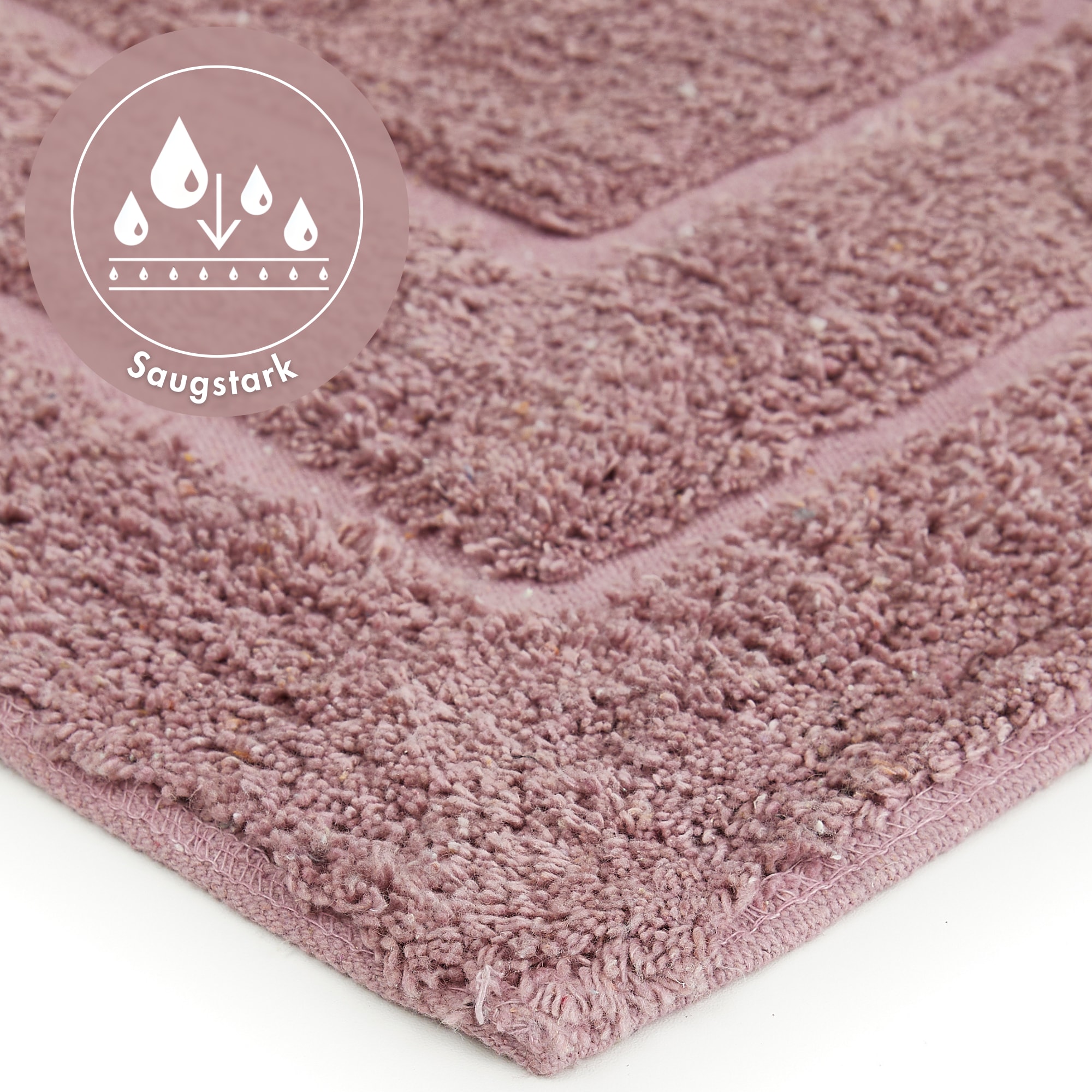 Andiamo Badematte »Havanna, 50x80 cm« Höhe 7,5 mm fussbodenheizungsgeeignet | schnell trocknend Badteppich, Uni Farben, Hoch-Tief Effekt, verschiedene Designs