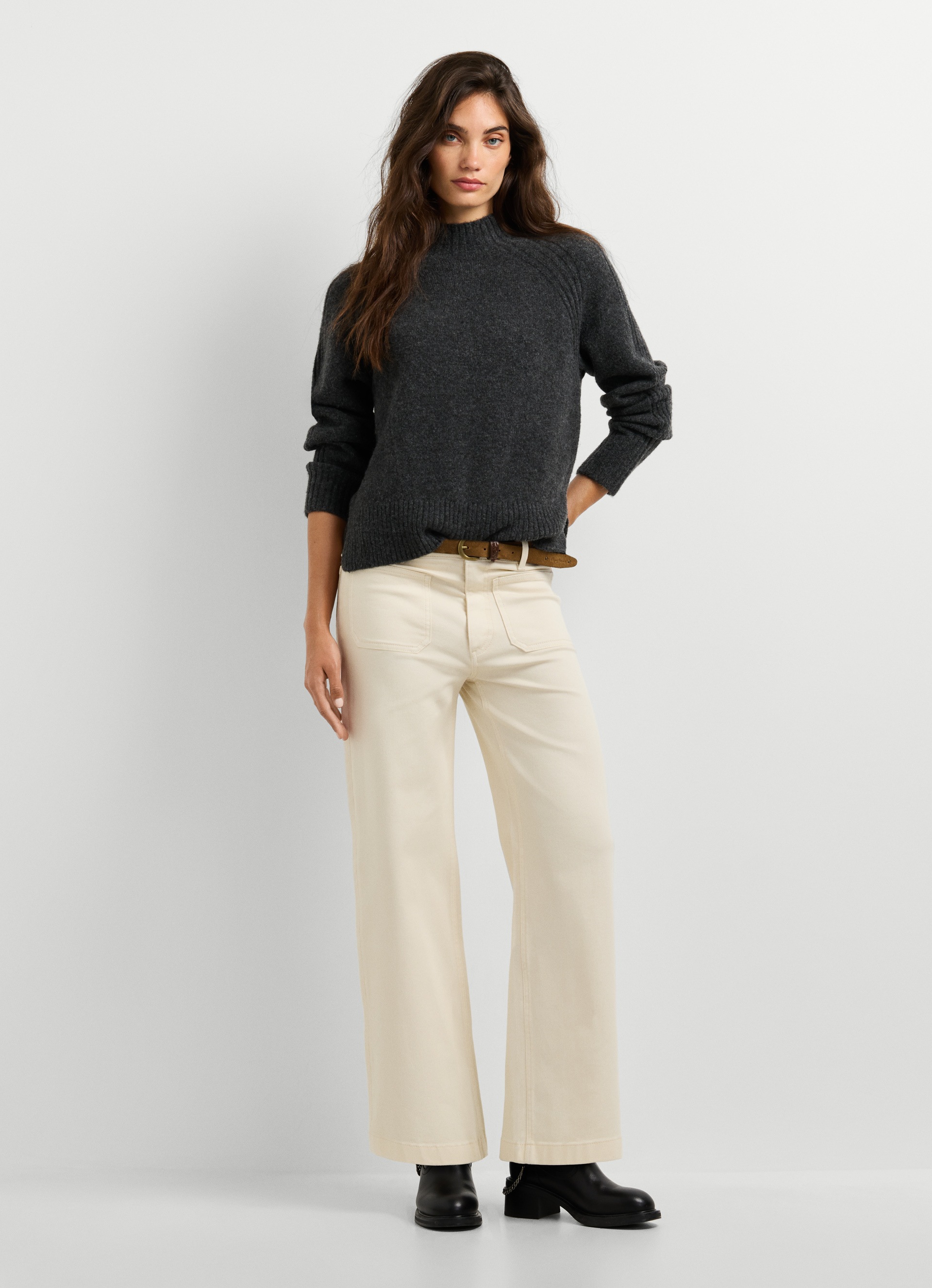 Pepe Jeans Strickpullover »ASHLEY PERKINS« mit Stehkragen