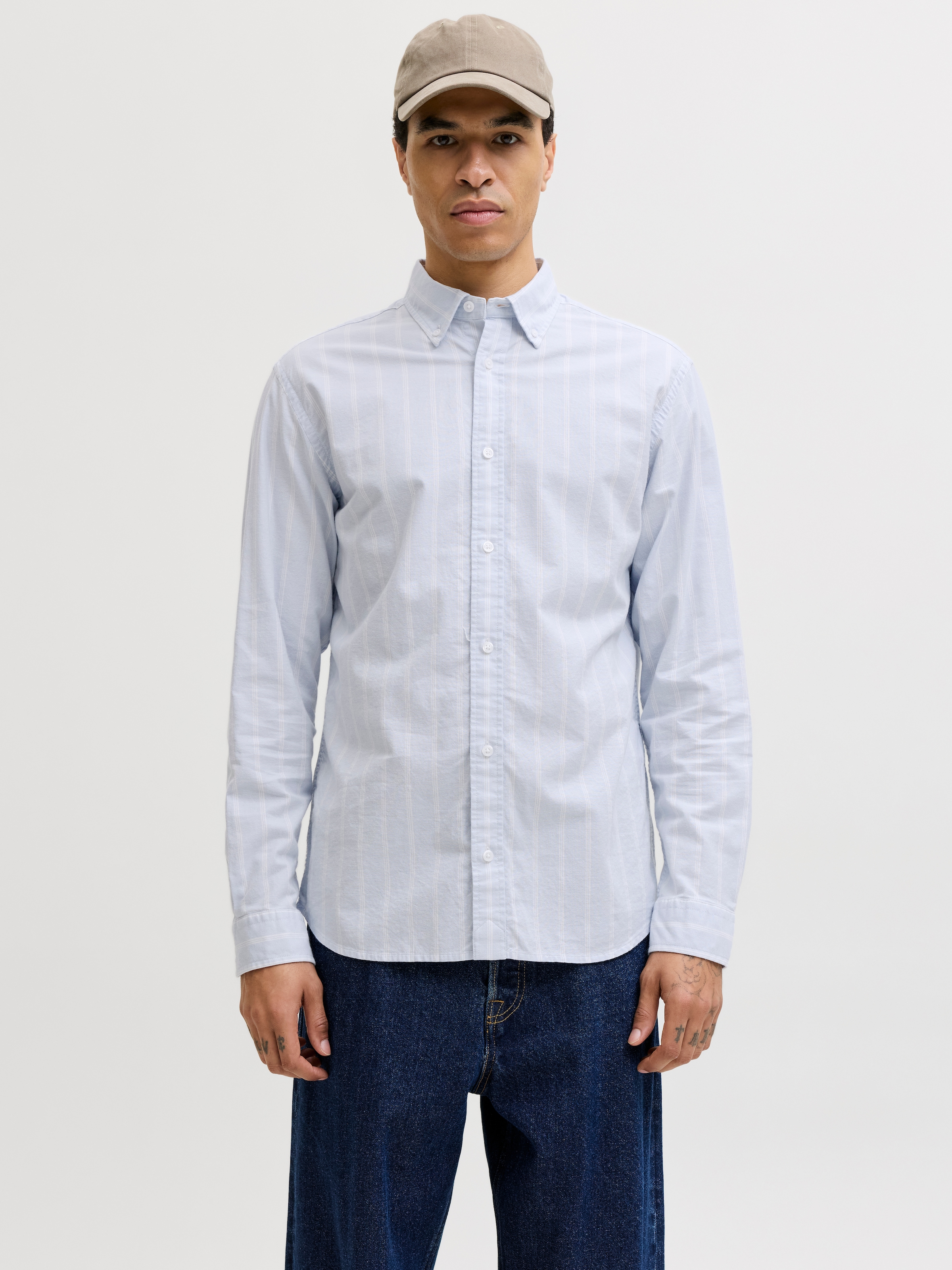 Jack & Jones Langarmhemd »JPRBLUHARVEY OXFORD L/S SHIRT SN« Baumwolle, regular fit