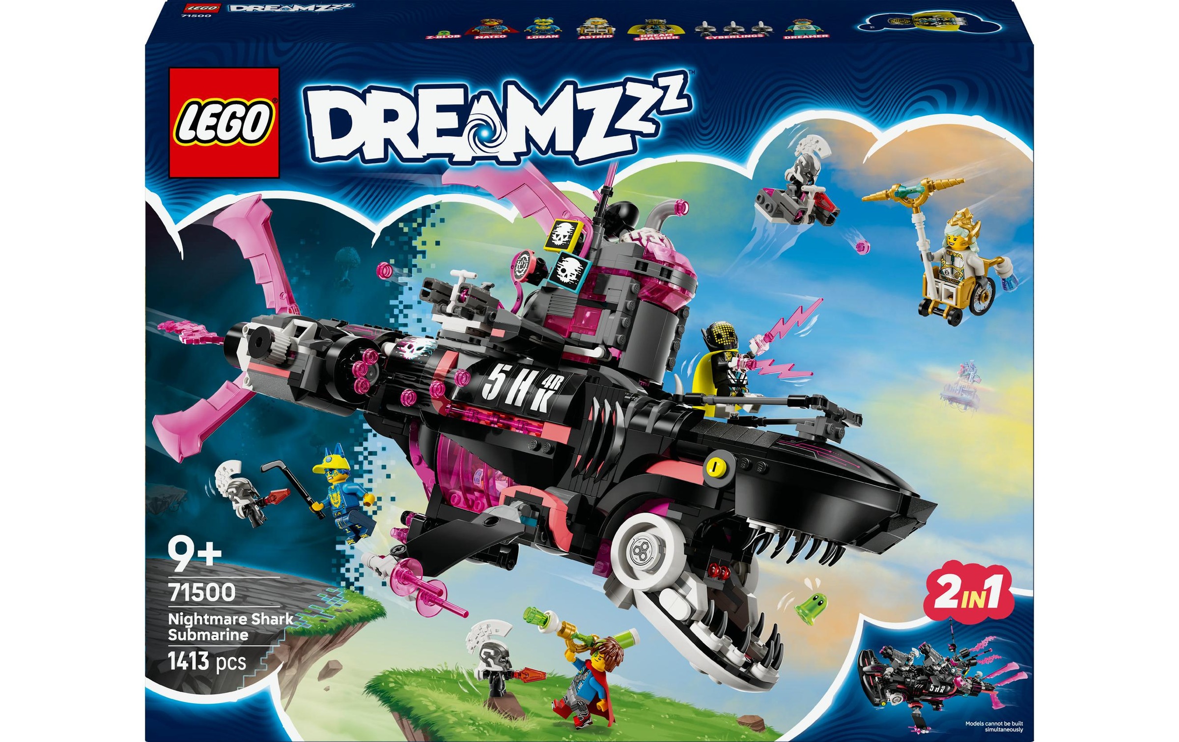 LEGO® Spielbausteine »DreamZzz Albtraumhai-U-Boot 71500«