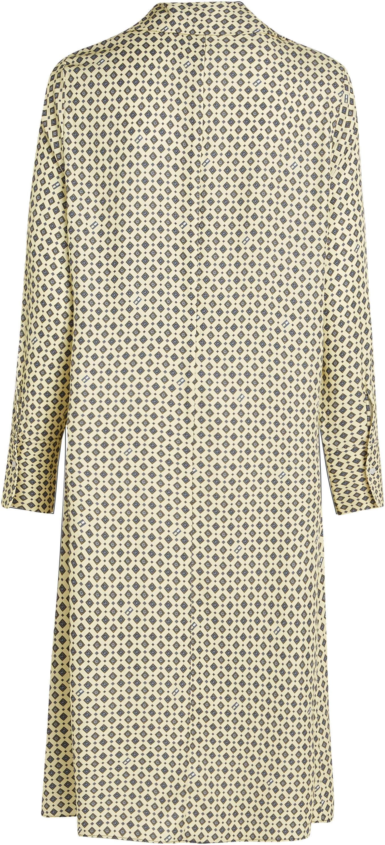 Tommy Hilfiger Robe chemisier »FOULARD DRAPED MIDI DRESS« mit Tommy Hilfiger Markenlabel