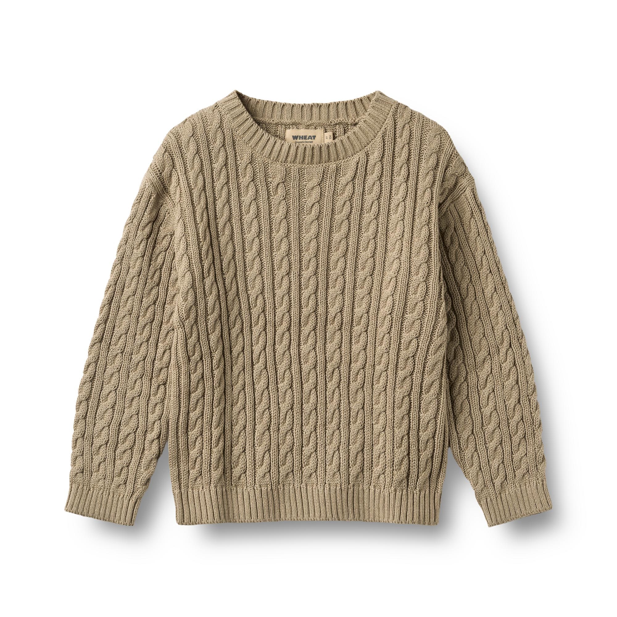 WHEAT Strickpullover »Knit Pullover L/S Oliver« Reine Baumwolle