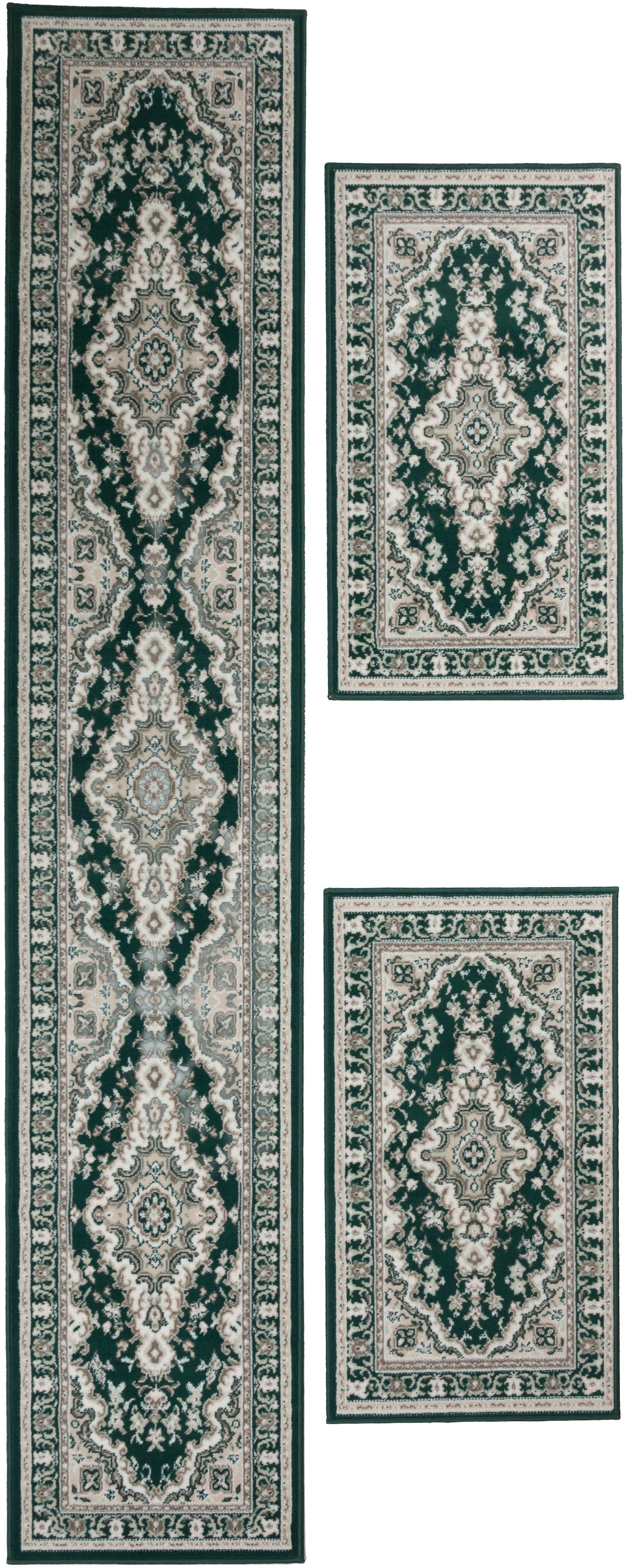 my home Bettumrandung »Oriental, Made in Belgium« Höhe 7 mm 1 Stk. tlg. Läufer-Set, Kurzflor, Orient-Optik, mit Bordüre, pflegeleicht, elegant