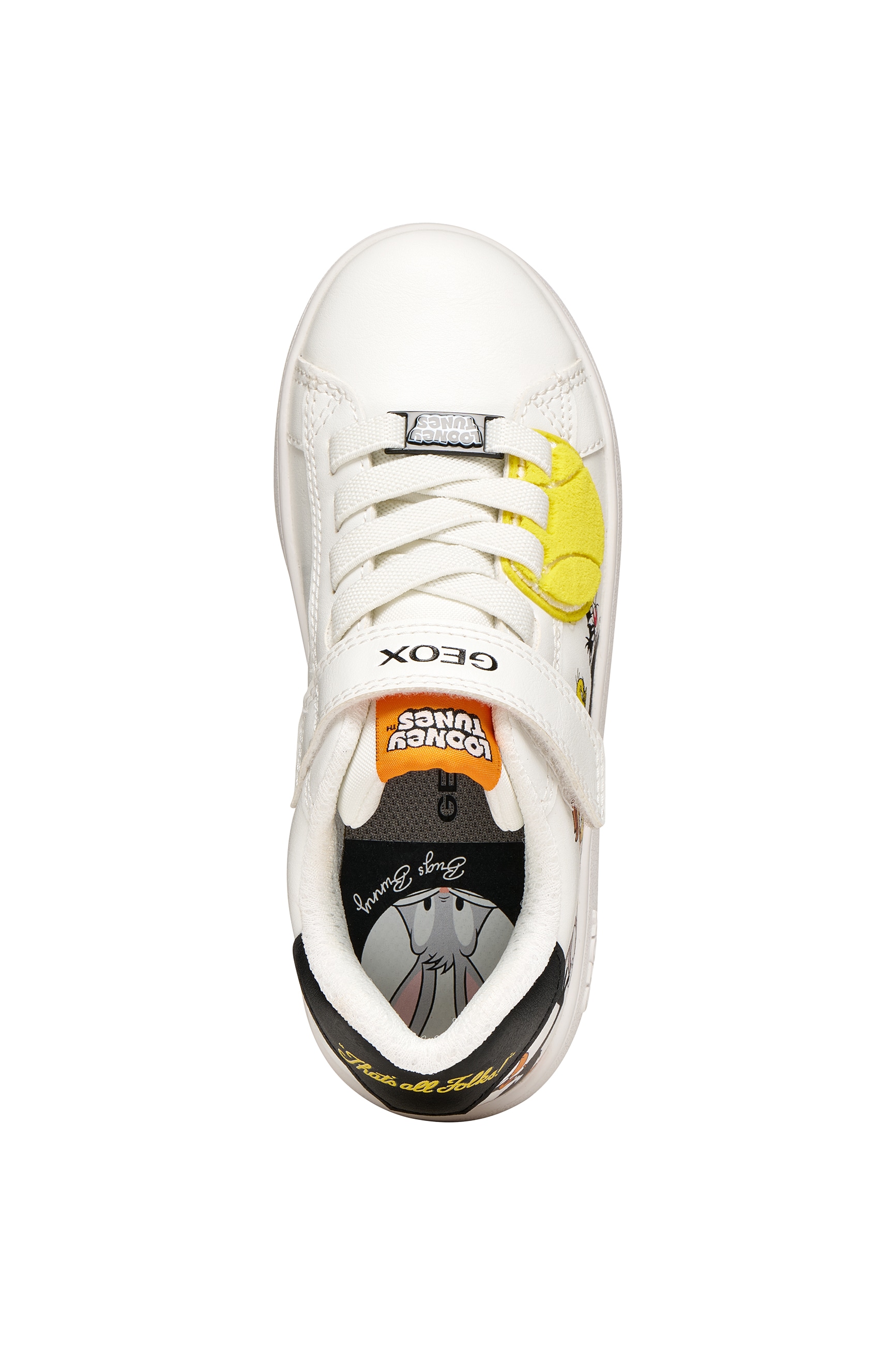 Geox Sneakers »J ECLYPER BOY«  chaussure à scratch avec motif Looney Tunes, gabarit de taille à télécharger