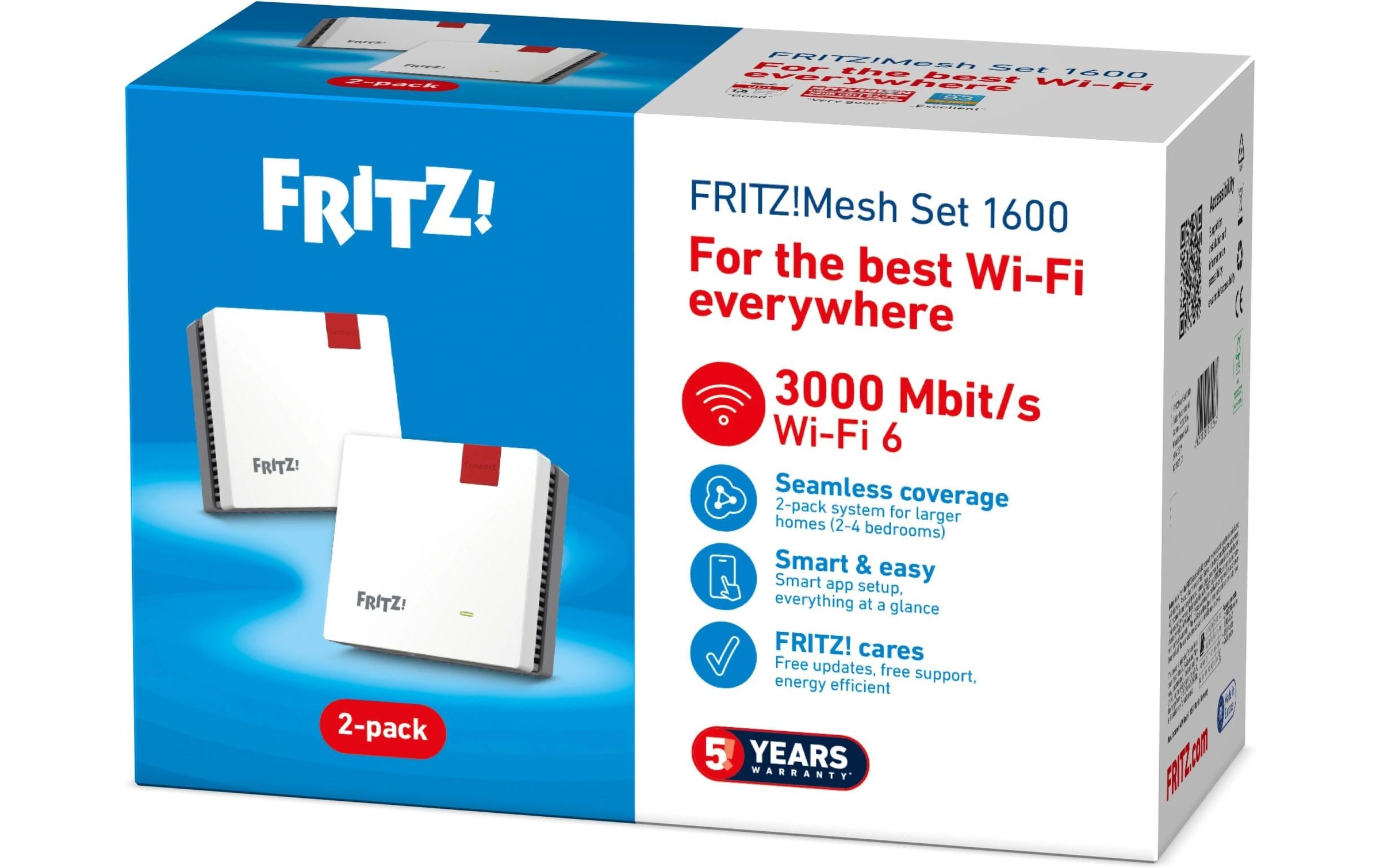   Répéteur Wifi »FRITZ! FRITZ!Mesh Wi-Fi Set 1600 2-pack Edition International«