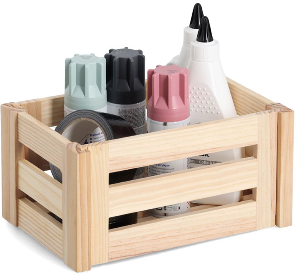 Zeller Present Aufbewahrungsbox »'Leisten', Kiefer« natürliches Holz, vielseitig, Stecksystem