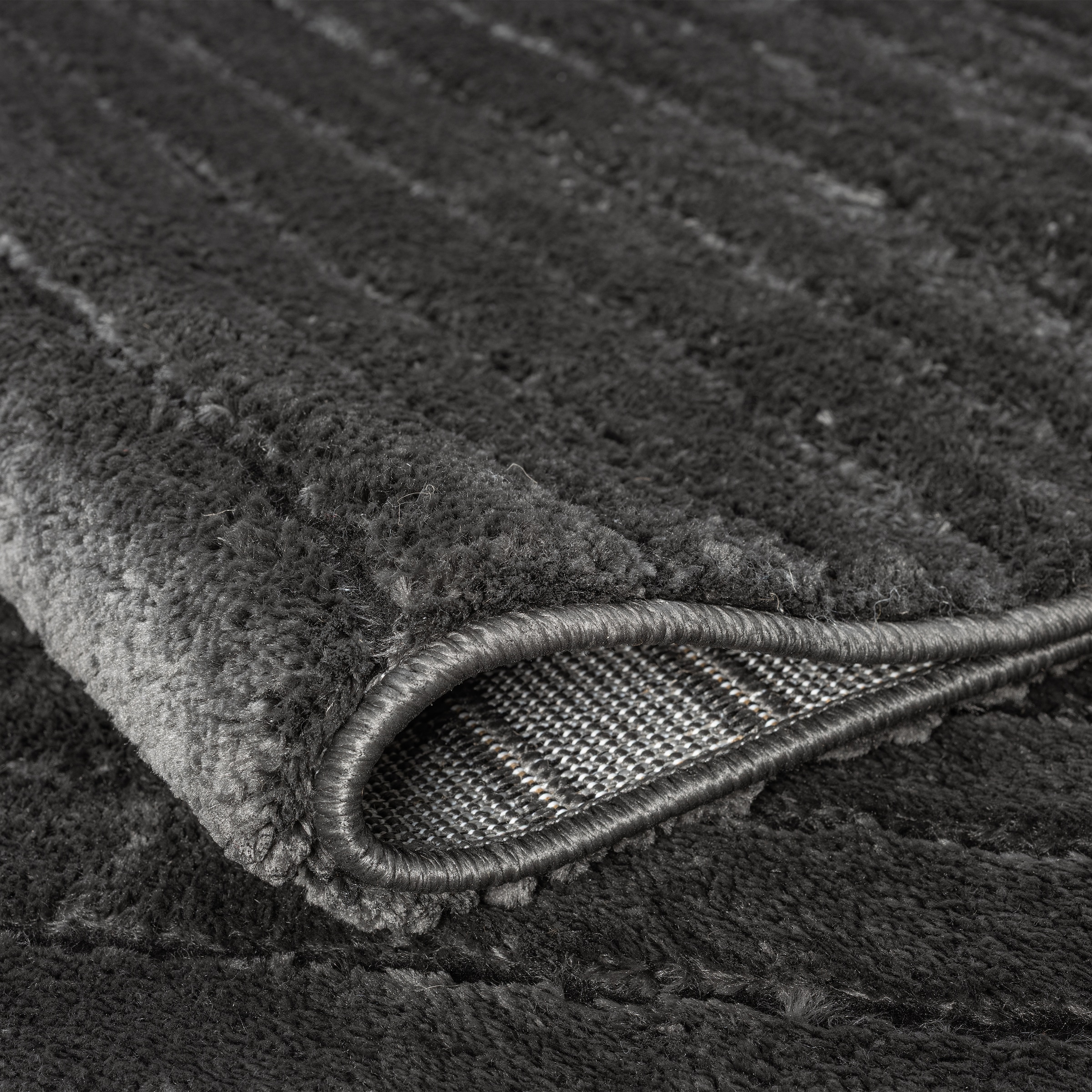 LeGer Home by Lena Gercke Tapis »Selma« Rectangulaire 19 mm Höhe Hoch-Tief-Struktur, Streifen Design, weich, Wohnzimmer, Schlafzimmer