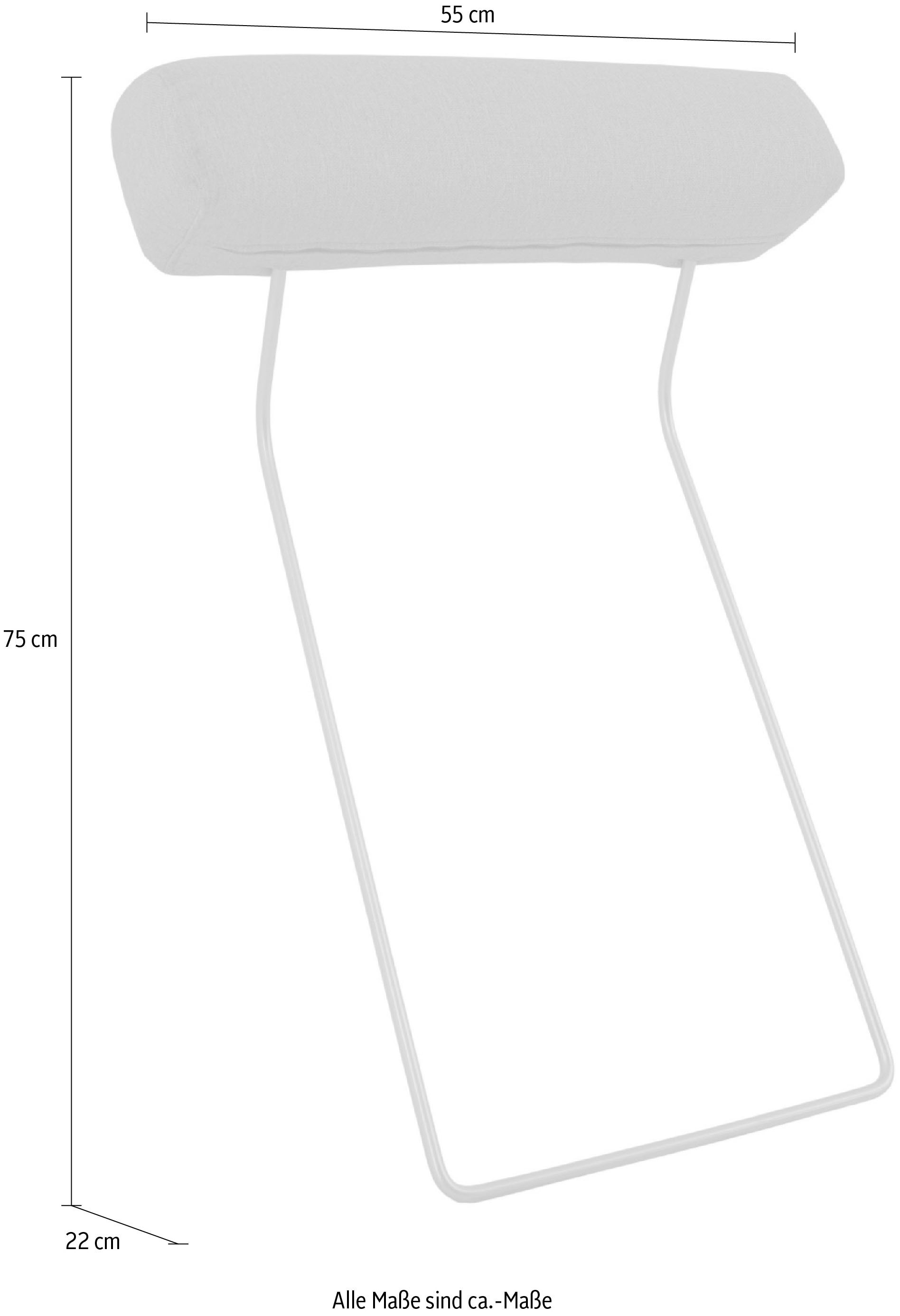 GOODproduct Sofa-Kopfstütze »Arellano« complément idéal pour canapé, tissu tissé fin, chenille