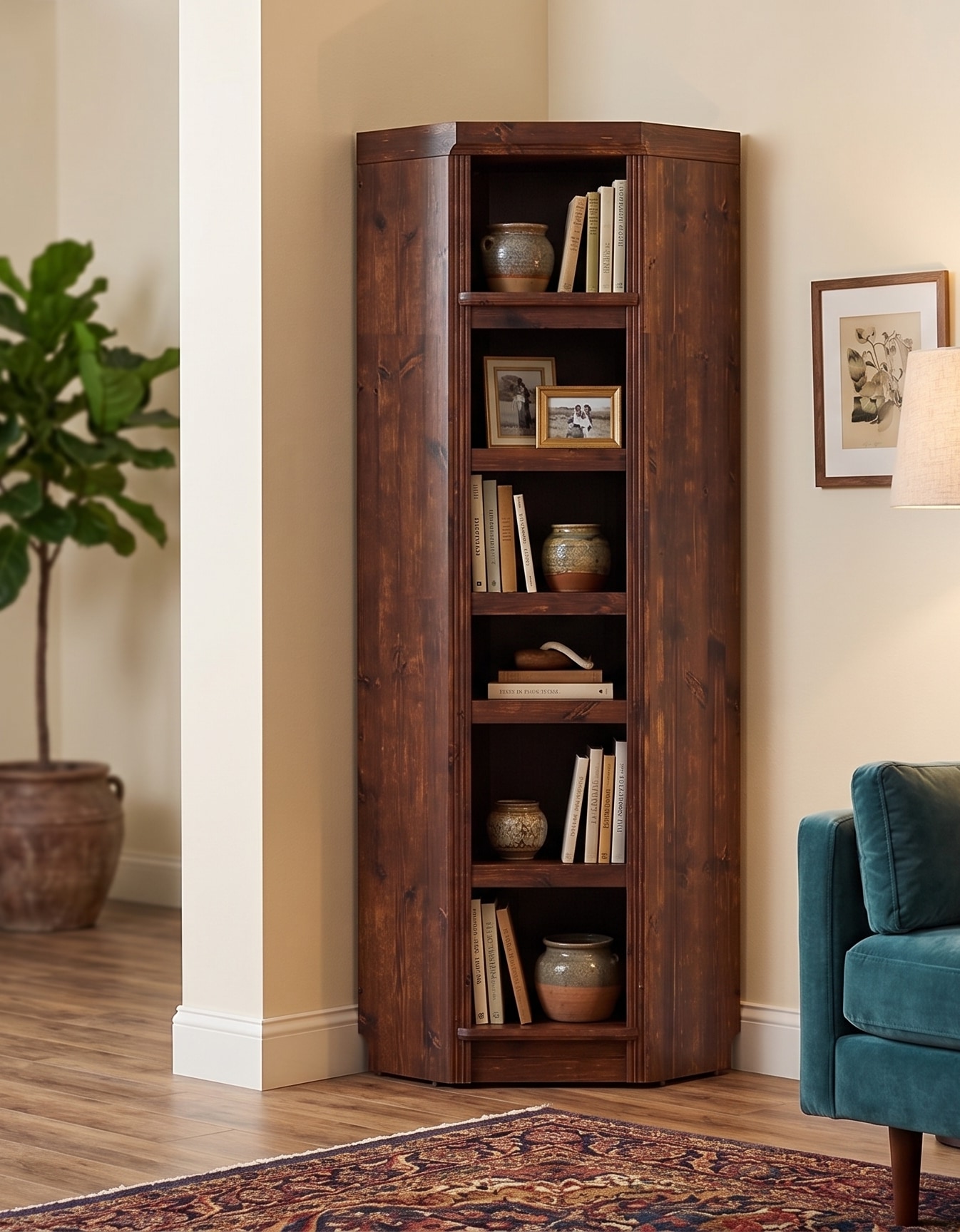 GOODproduct Eckregal »Soeren Regal Höhe 220 cm, massive Kiefer, FSC®-zertifiziert« passend für Regale Soeren mit einer Tiefe von 29 cm