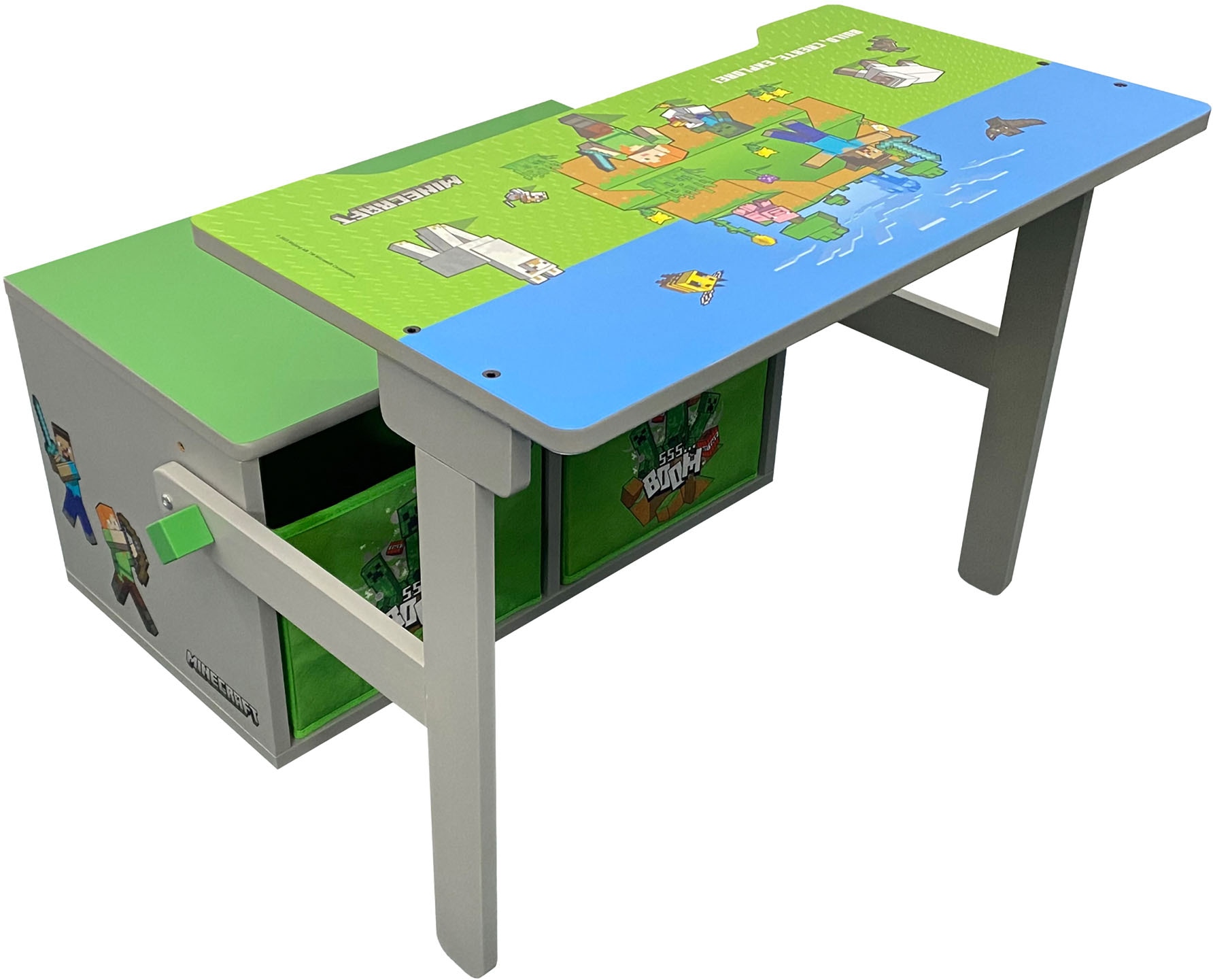 Phoenix Banc »Minecraft Spielbank« 3 cuis tlg. repliable en banc de jeu avec table
