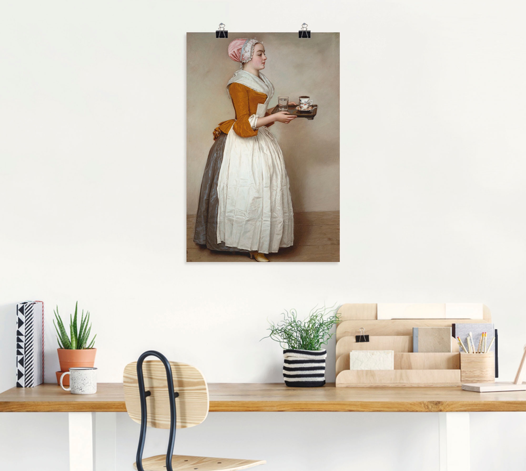 Artland Wandbild »Das Schokoladenmädchen. Um 1744/45« Frau 1 Stk. tlg. als Alubild, Outdoorbild, Leinwandbild, Poster, Wandaufkleber