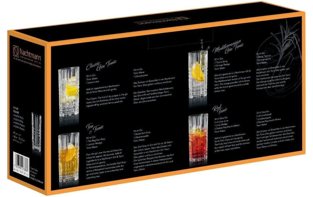 Nachtmann Longdrinkglas »Square, 4 Stück«
