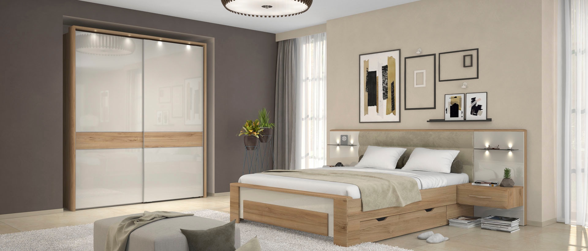 GOODproduct Tiroir de lit »Gala, Schublade auf Rollen für ausreichend Stauraum unter dem Bett« Extension pour les lits Gala, adaptée aux deux surfaces de couchage