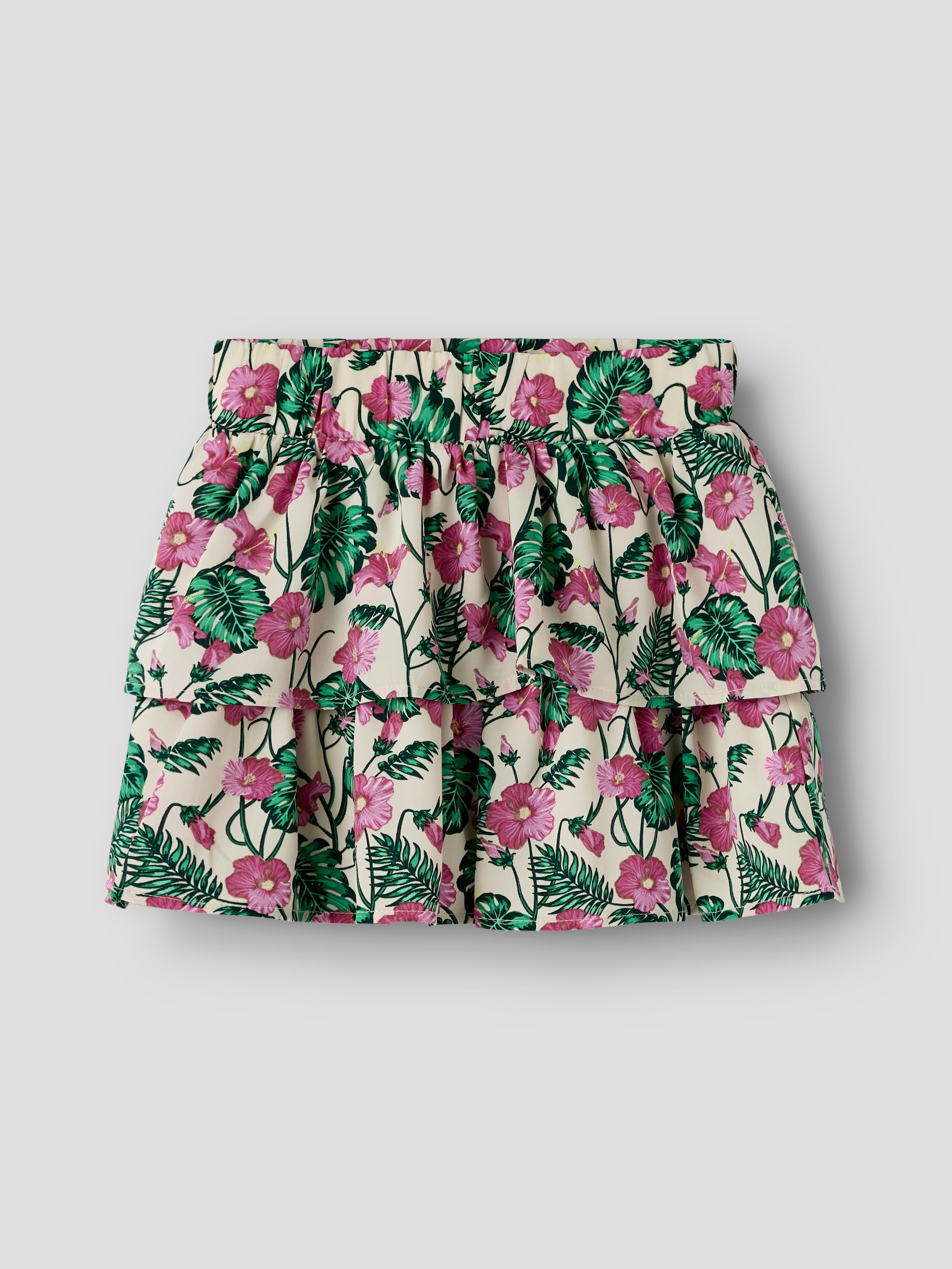 Name It Jupe à volants »NKFVINAYA SKIRT FFF NOOS« Fibre synthétique, stretch, imprimé intégral
