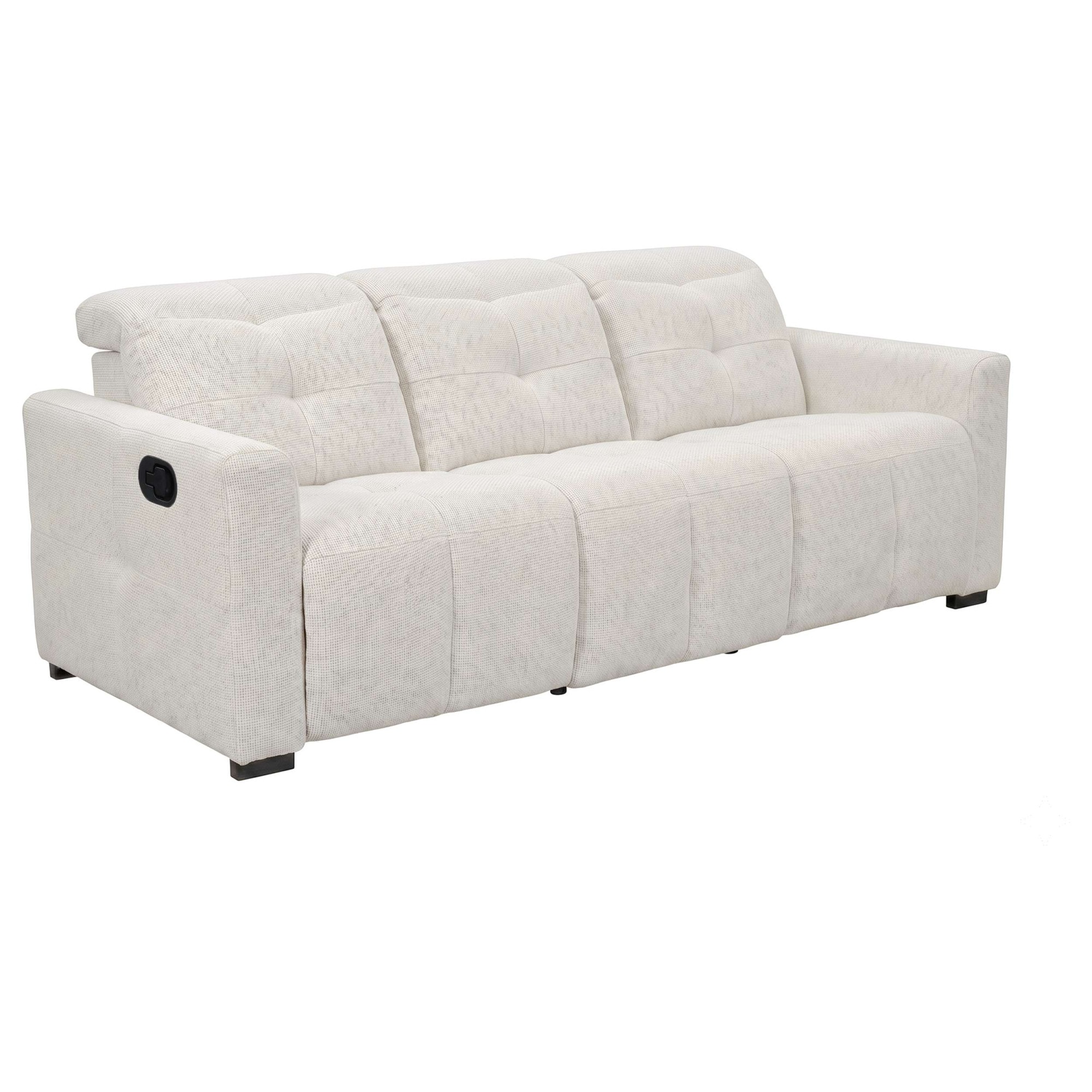 GOODproduct 3-places »CAARLA Webstoff, Sofa, 224 cm, man. o. elektr. Relaxfunktion (USB)« avec USB-A et USB-C en version électrique, réglage de la tête