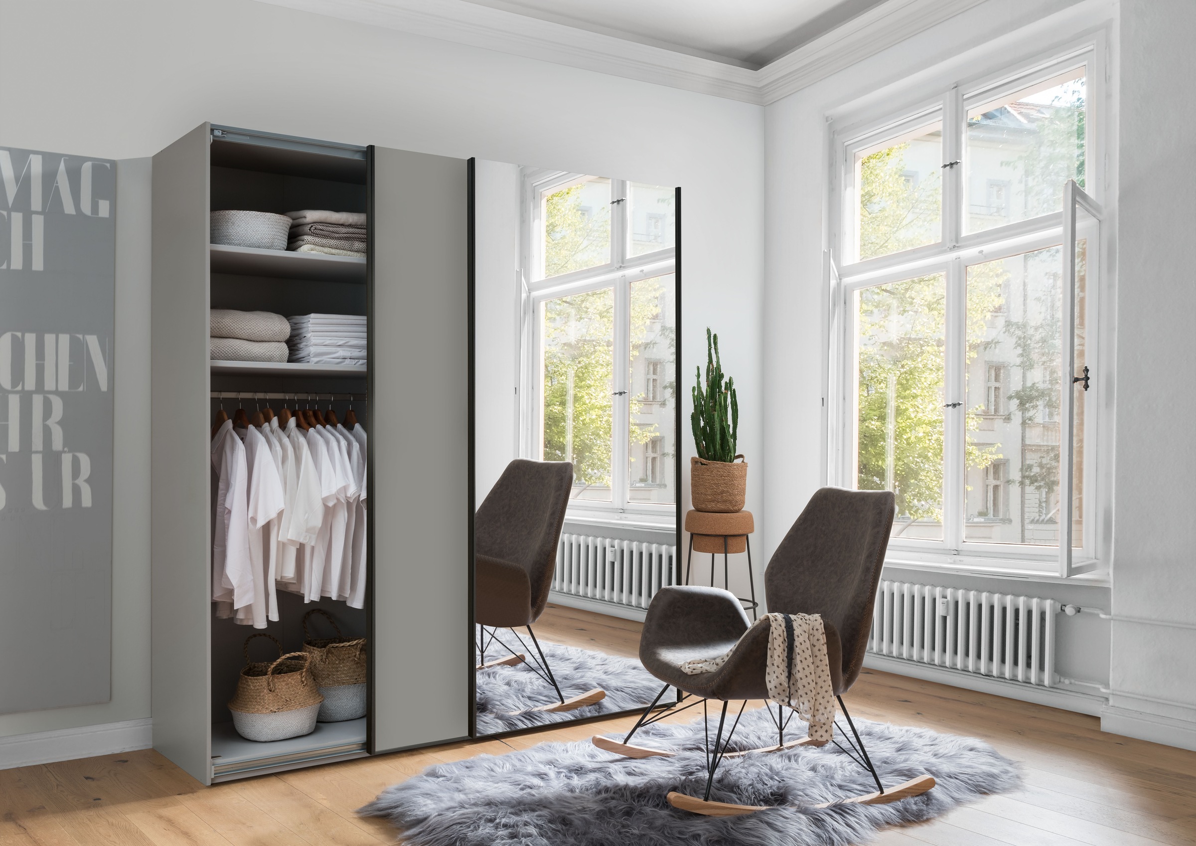 WIEMANN Schwebetürenschrank »Monaco« hochwertige Beschläge