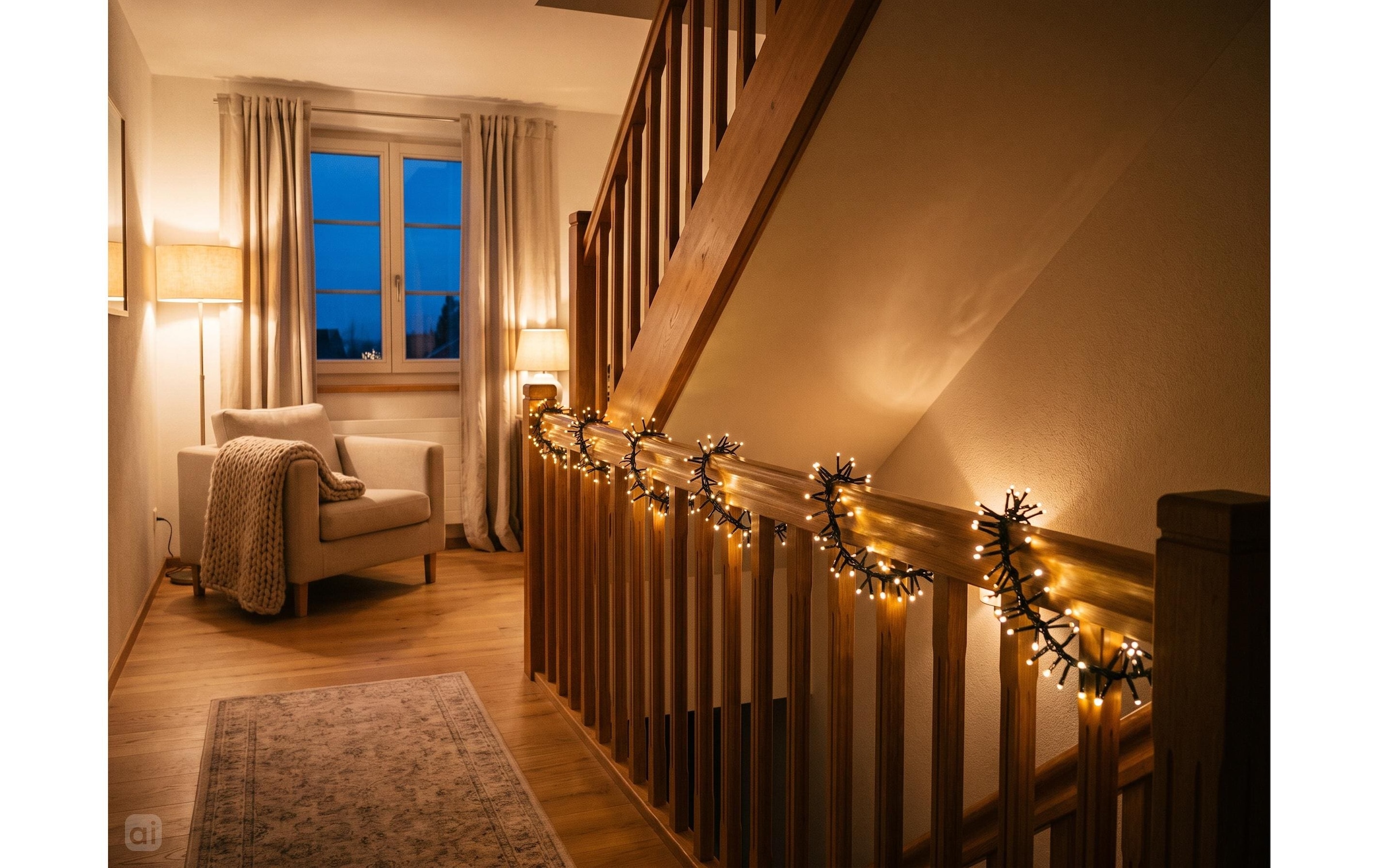 Cocon Guirlande lumineuse »Lichterkette Fenstersims, 720 LEDs Warmweiss, 9.3 m«