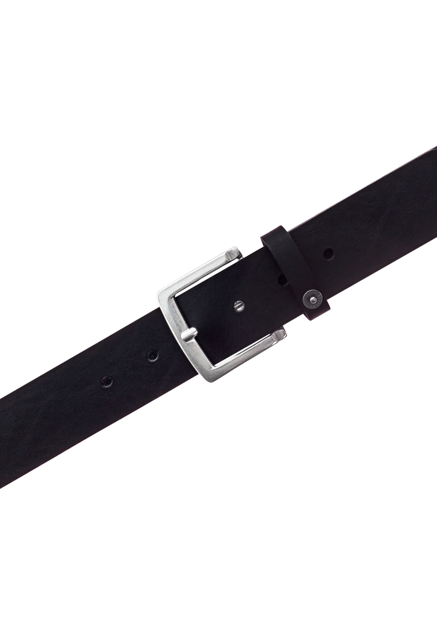 MUSTANG Ceinture en cuir 1 cuis Mit Druckknopf-Applikation auf der Schlaufe, 4 cm