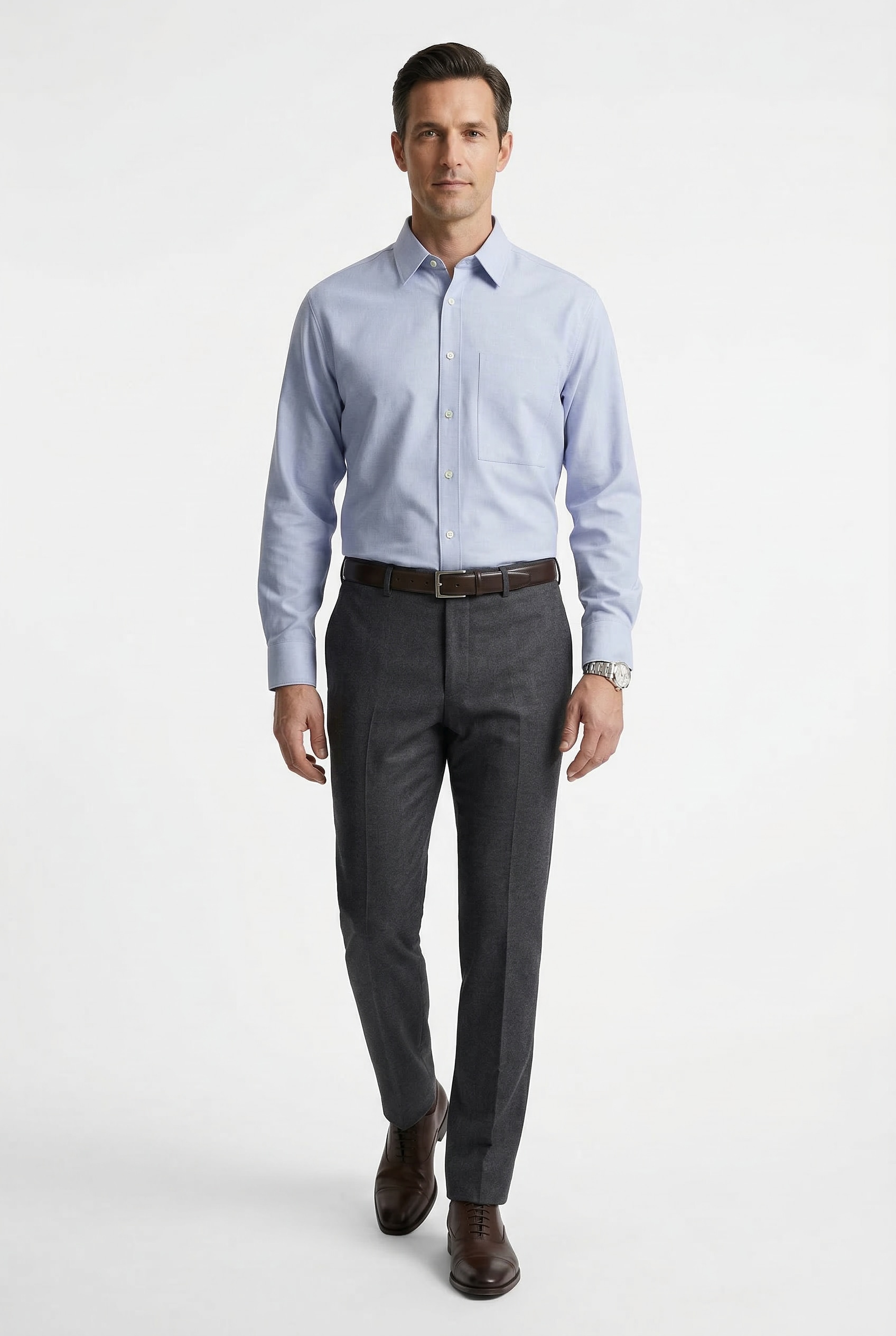 Calvin Klein 1100000002199 »SOLID LINEN CLASSIC« Kentkragen, Regular Fit, Leinen-Viskosemix