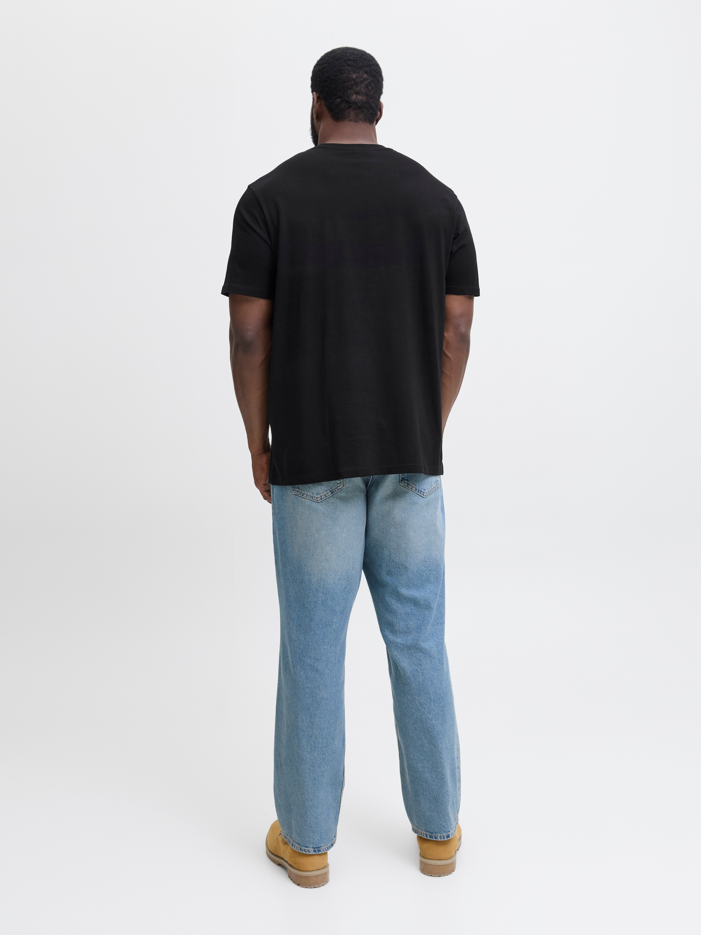 Jack & Jones PlusSize Shirt à col rond »JJESOHO TEE SS CREW NECK NOOS PLS« coton, coupe régulière