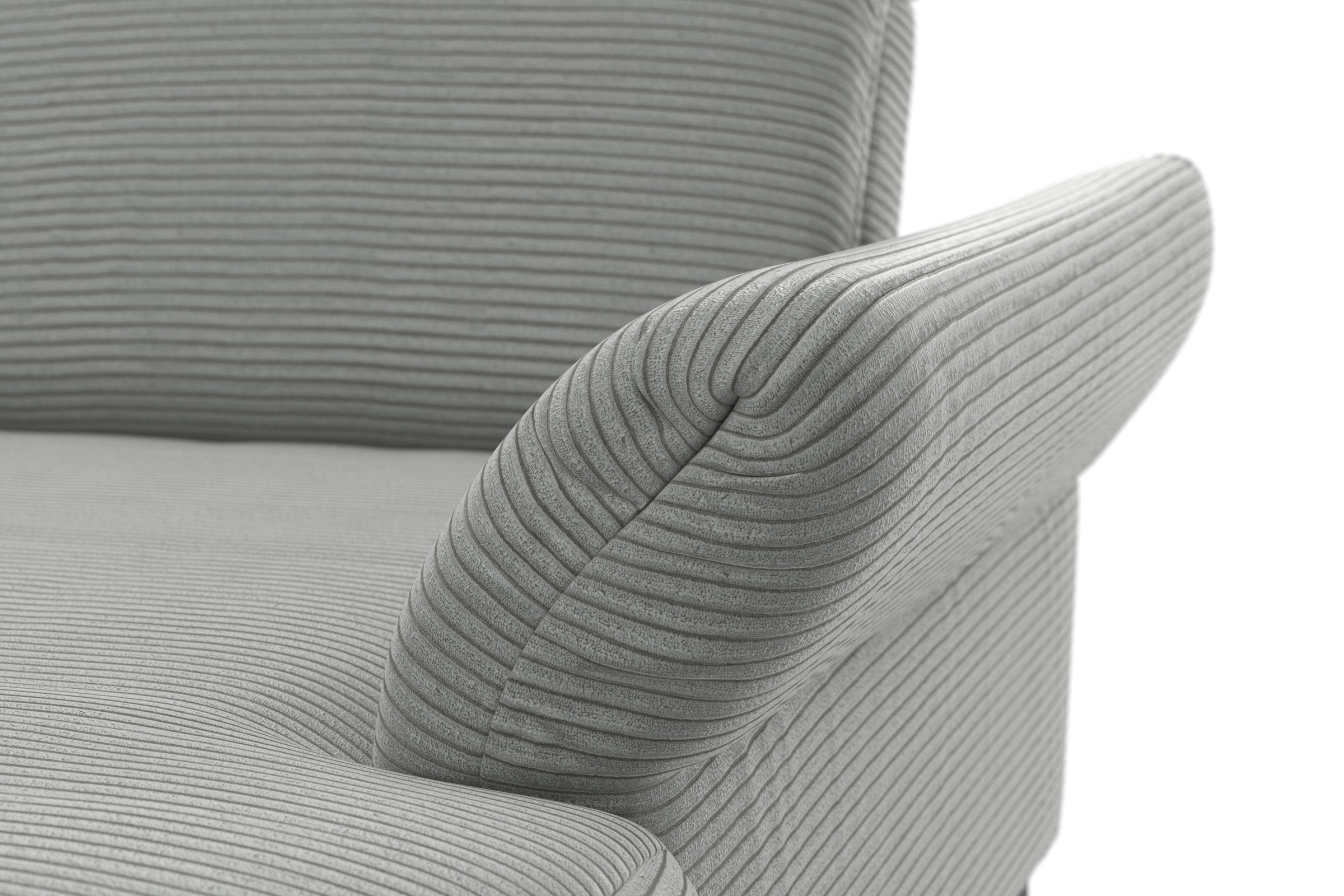 sit&more Wohnlandschaft »Coco U-Form« Sitztiefen-, Arm- und Kopfteilverstellung, Cord-Bezug, Fusshöhe 15 cm