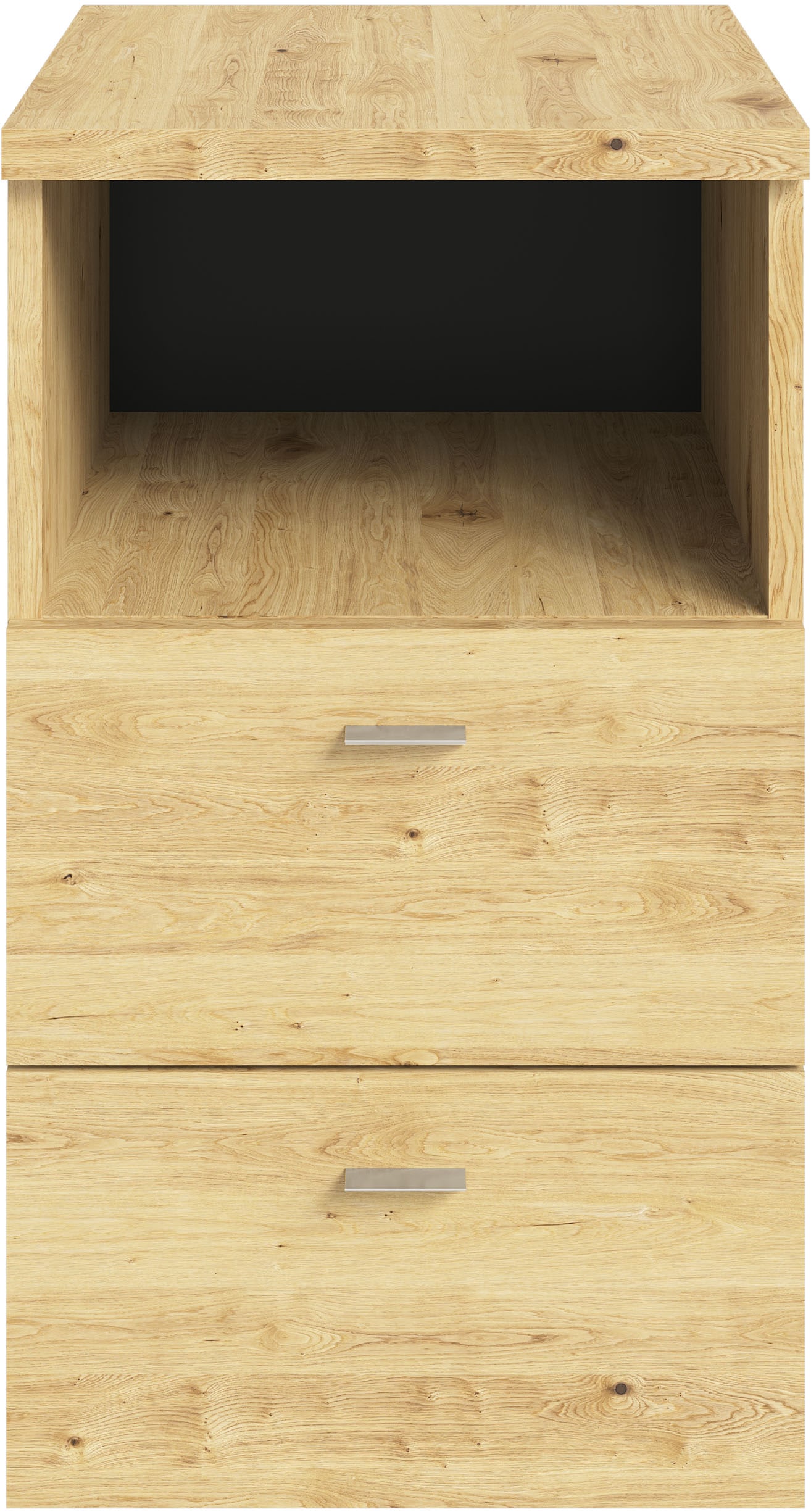 FMD Console de nuit »Suva« Nachttisch m. 2 Schubkästen und offenem Fach