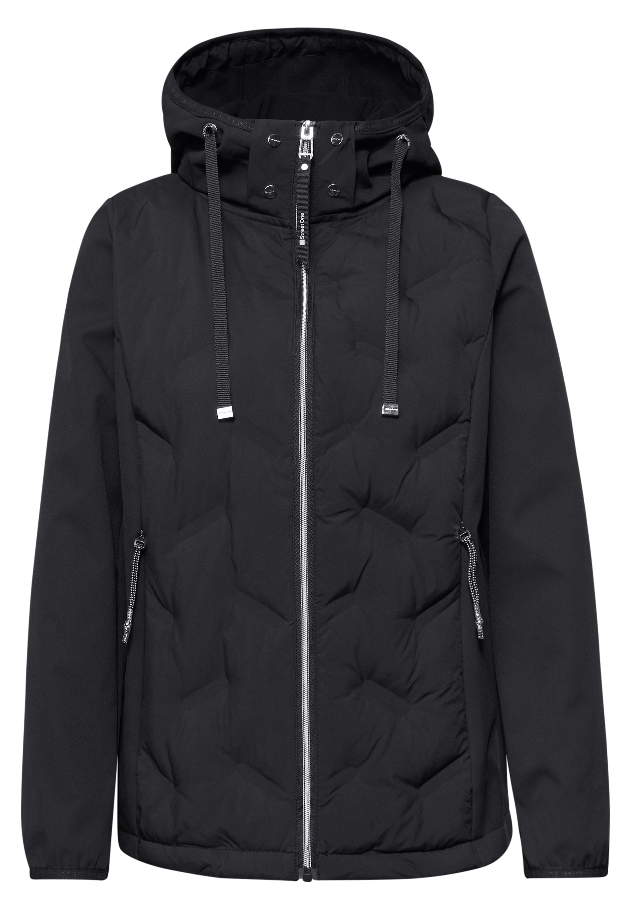 STREET ONE Veste matelassée mit Kapuze mit Kapuze und Strukturmix