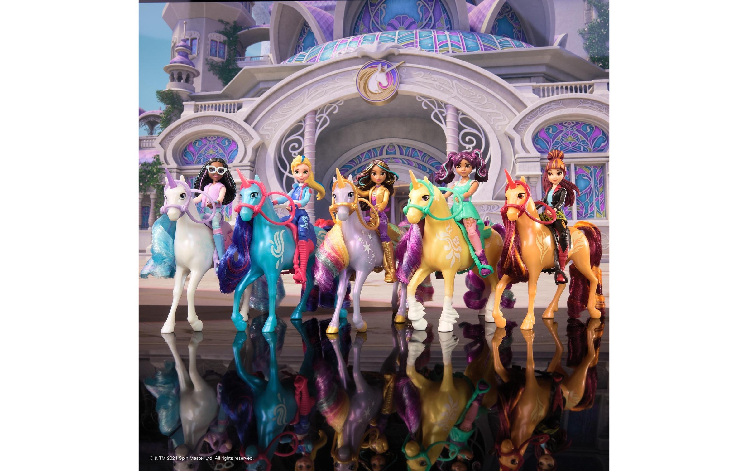 Spin Master Spielwelt »Unicorn Academy Ava und Leaf Stall-Set«