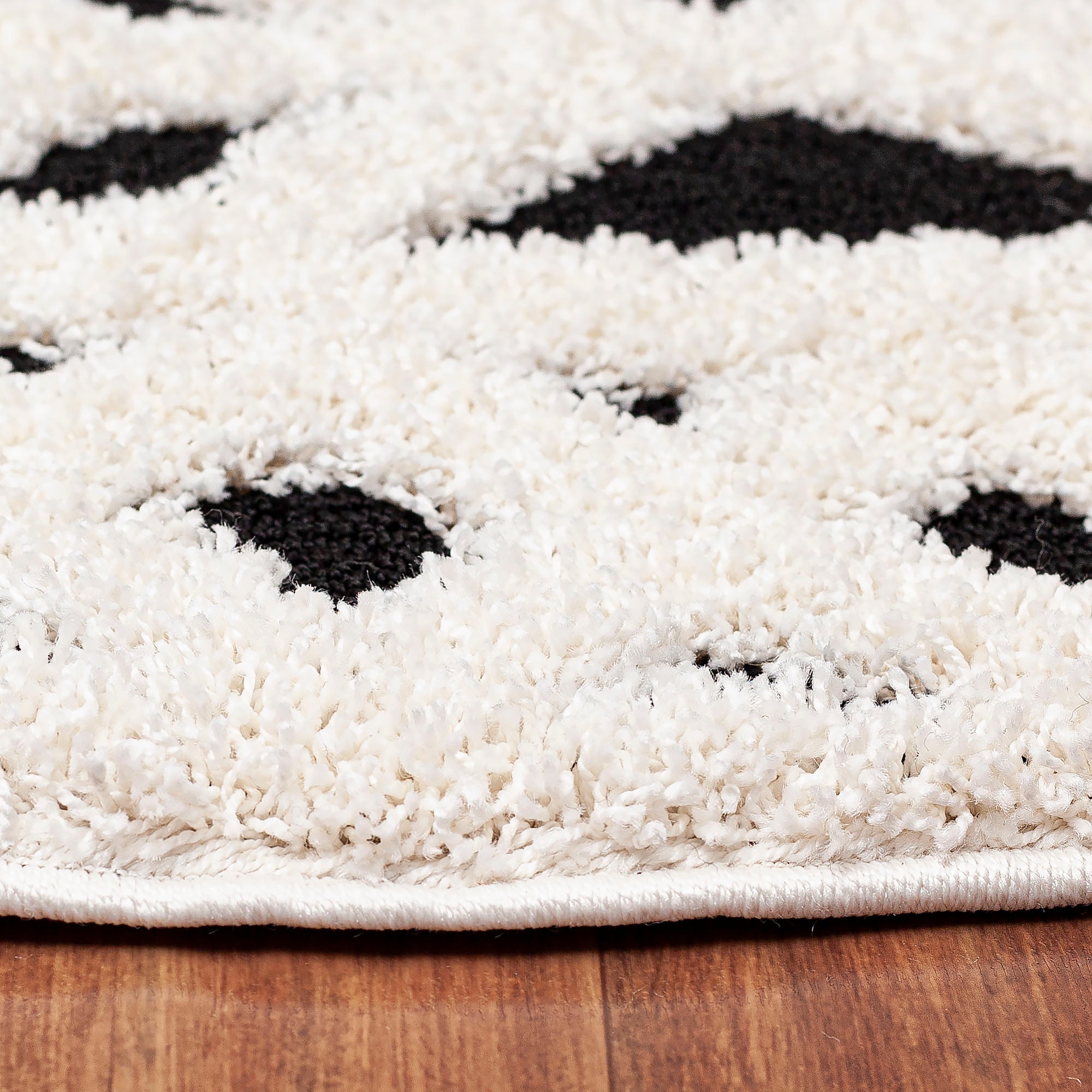 Sanat Tapis à poils longs »Luxus 3506« Rond 30 mm Höhe robuster Langflor, weich, Wohnzimmer, Schlafzimmer