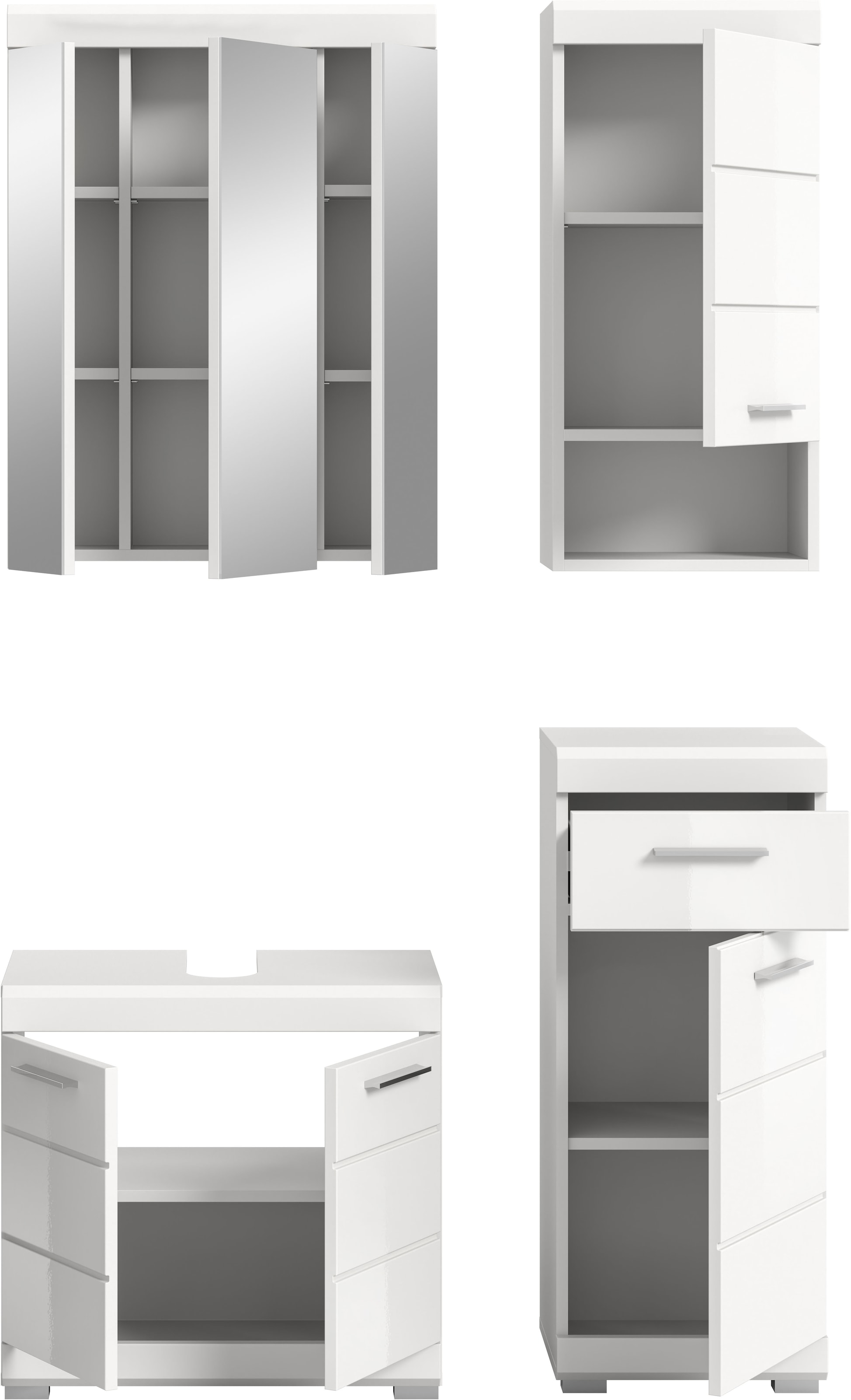 INOSIGN Badmöbel-Set »Siena, 4 teilig, bestehend aus:« Set, TOPSELLER!, 4 Stk. tlg.