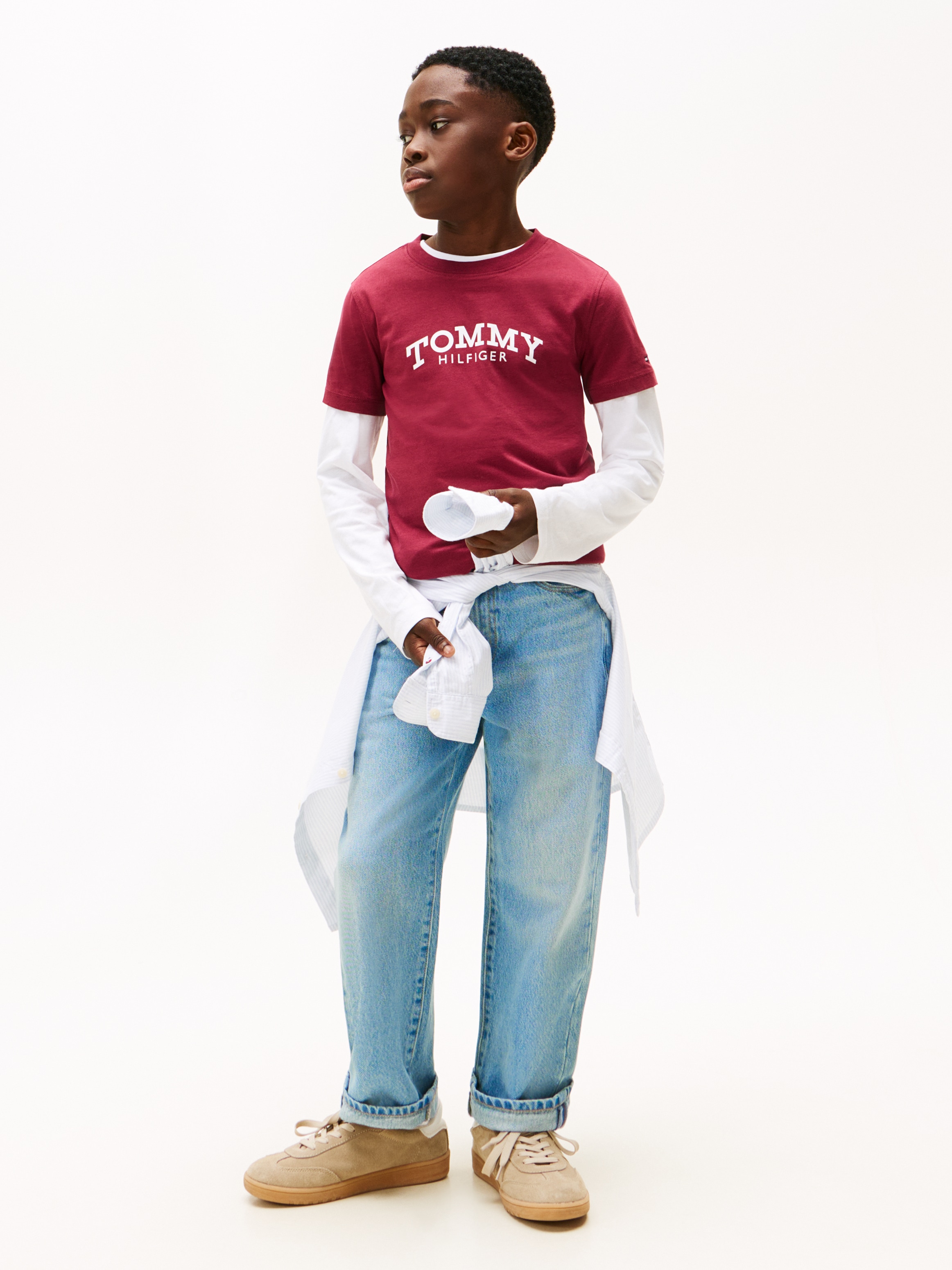 Tommy Hilfiger T-shirt Regular fit, für Kinder bis 16 Jahre, Druck