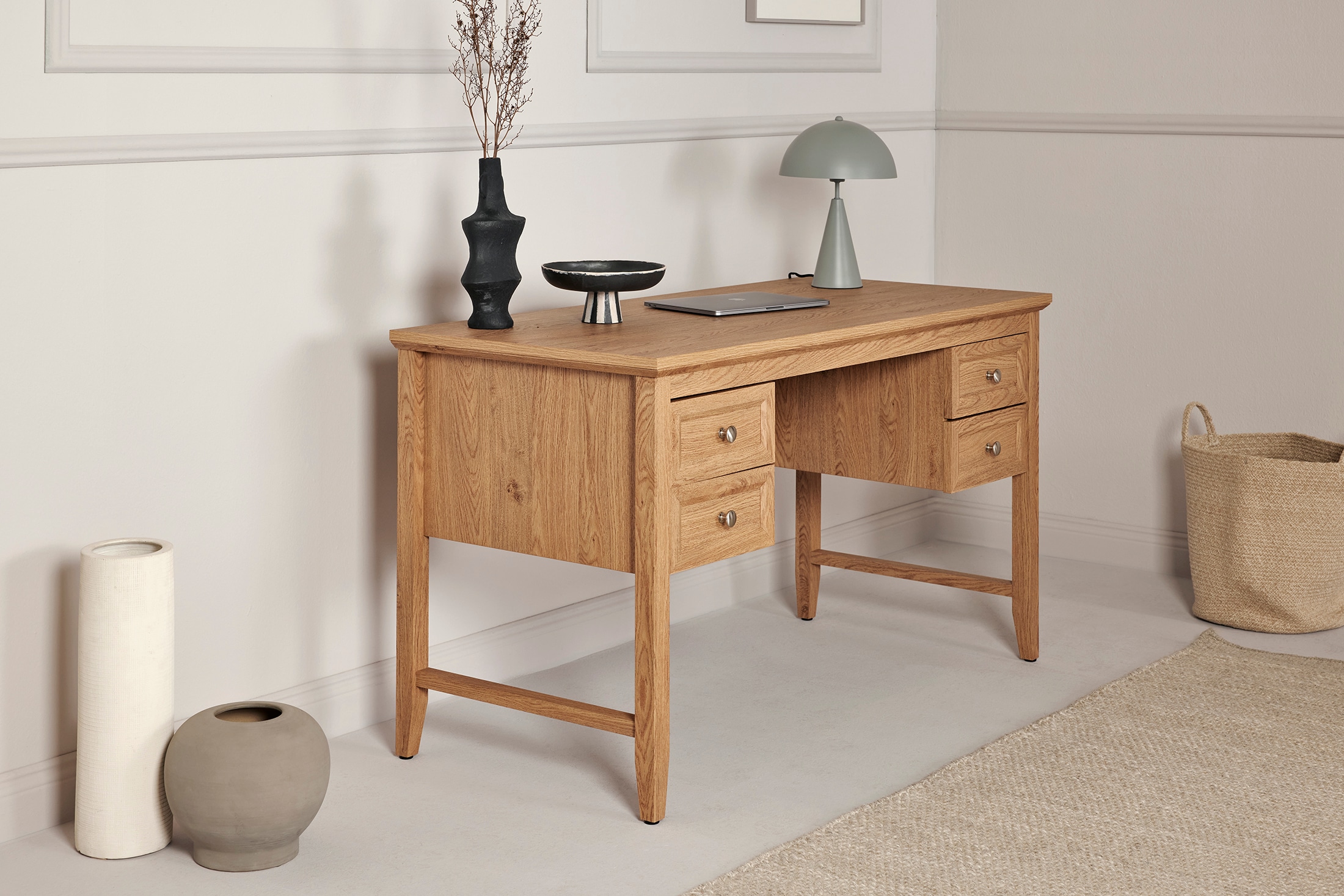 Jahnke Schreibtisch »CLASSIC D 130« 1 Stk. tlg. Schreibtisch, 4 Schubladen, Breite 130 cm