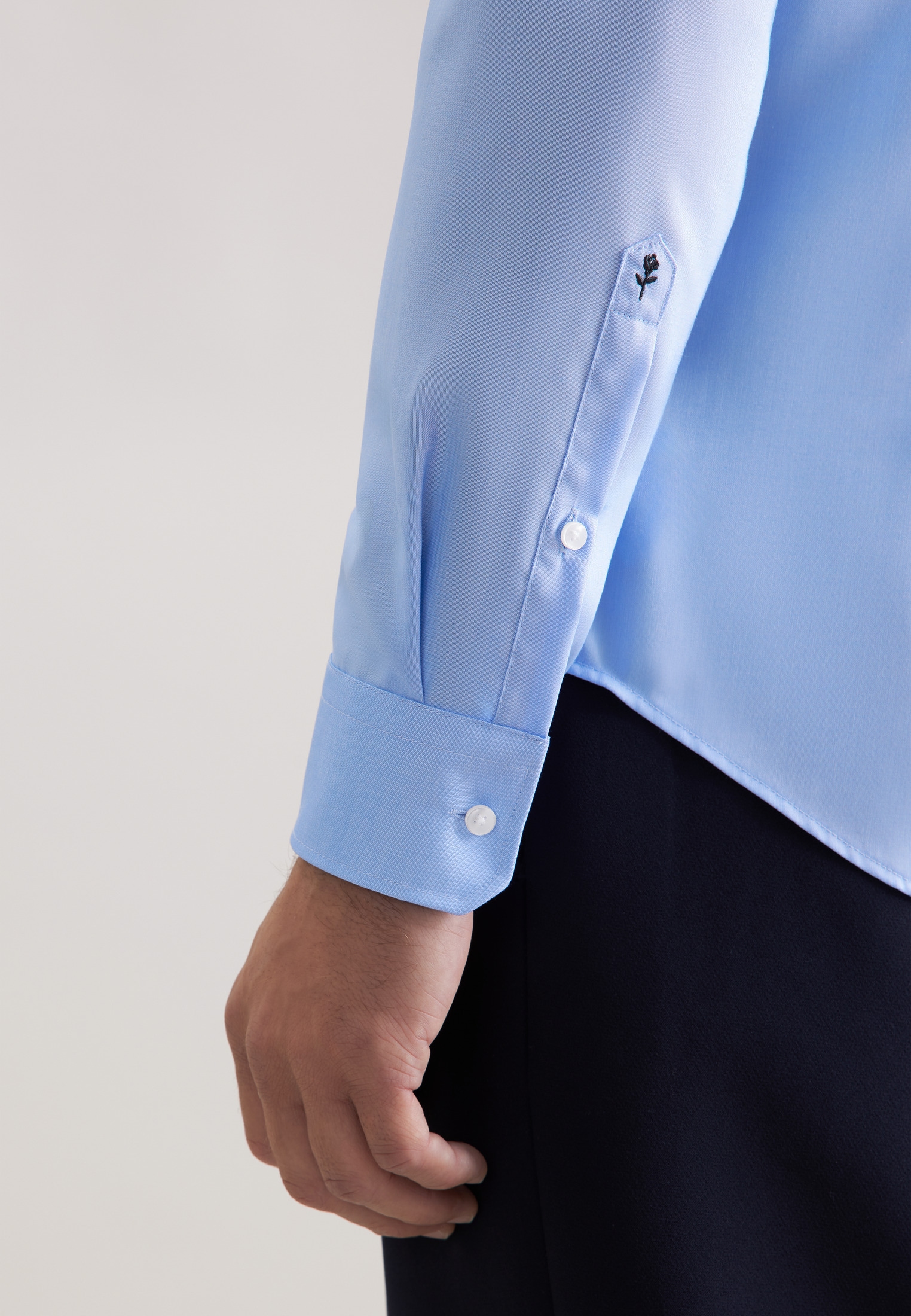 seidensticker Businesshemd »Schwarze Rose« Slim 1/1 Kentkragen Uni