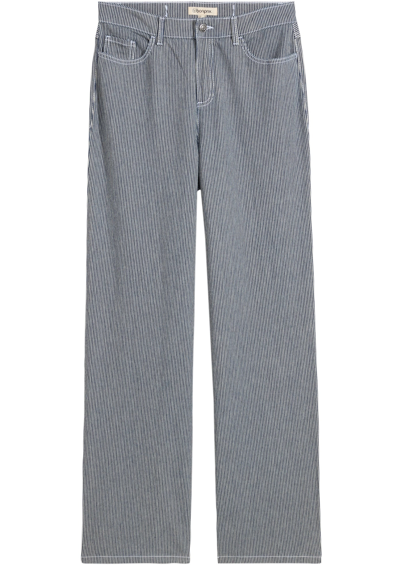 bonprix Jeans droit 1 gerader Schnitt, Regular Fit, mit Elasthan, aus Baumwolle
