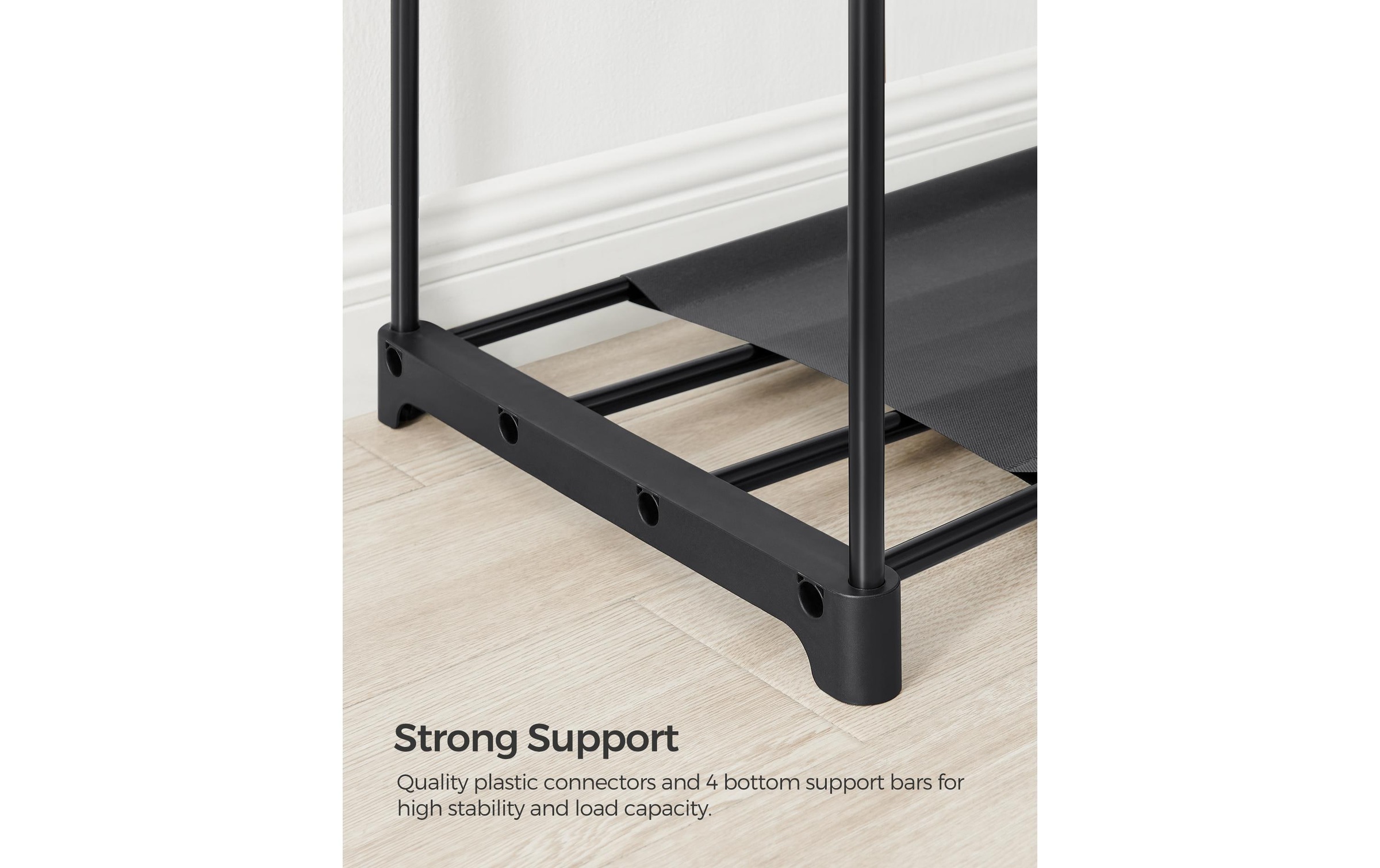 VASAGLE Porte-manteau »mit 4 Hängefächer 151 x 166 cm, Schwarz«