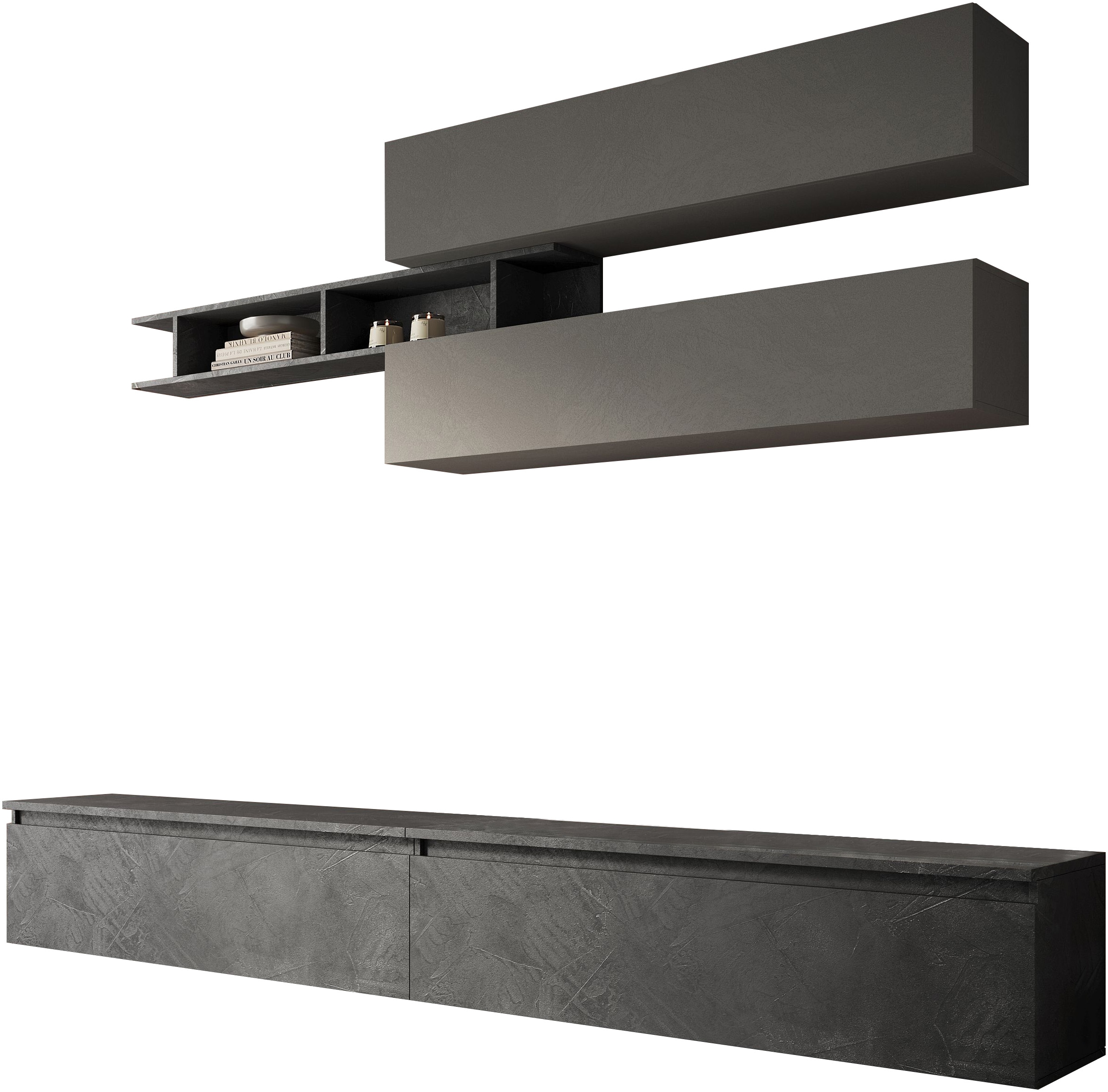 INOSIGN Wohnwand »Infinity, 5tlg. Breite 276 cm, Höhe variabel, Schrankwand, Anbauwand«