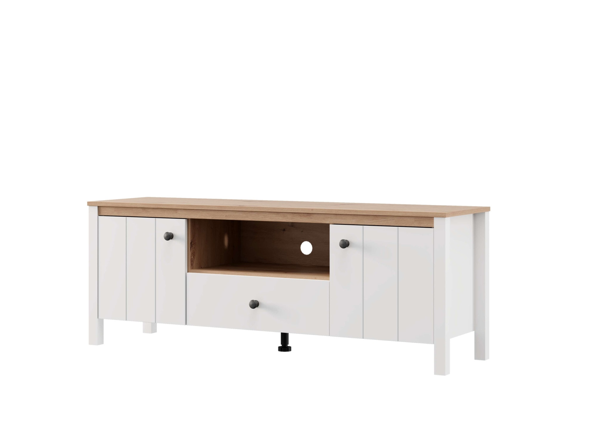 Home affaire Table basse »BEDFORD, TV-Board, TV-Kommode, TV-Schrank, TV-Unterschrank, TV-Möbel« Profil MDF 2D recouvert, marquage à chaud