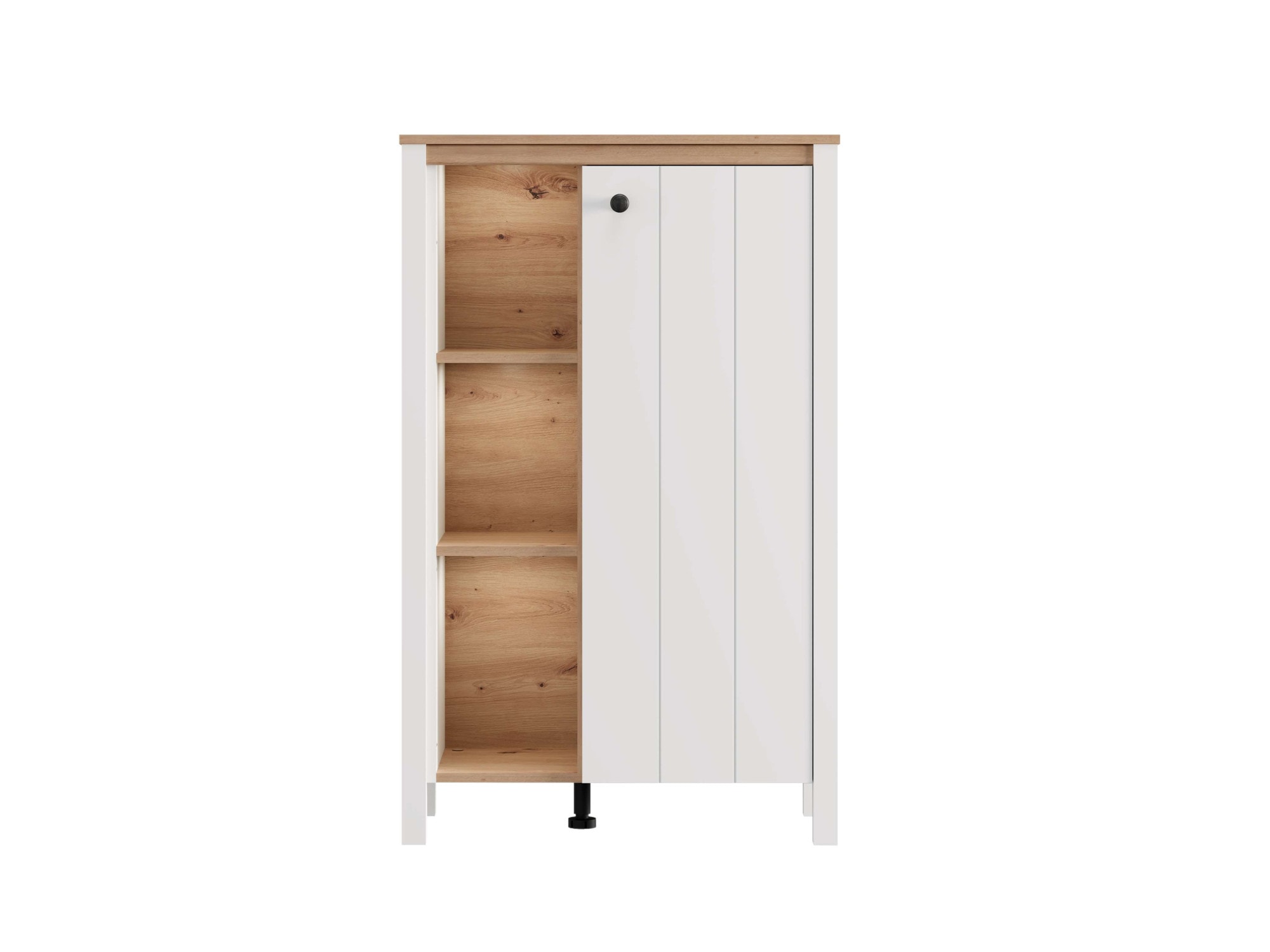 Home affaire Buffet haut »BEDFORD, Hochkommode, Vitrine, Glasvitrine, Kombi-Highboard« Profil MDF 2D recouvert, marquage à chaud
