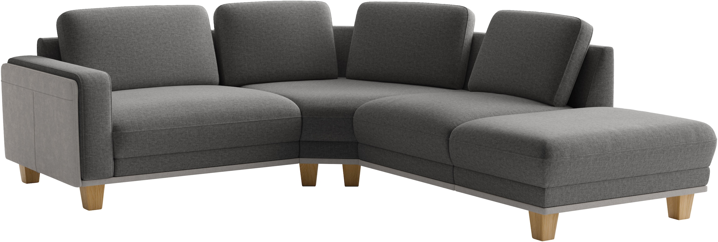 sit&more Ecksofa »Concept« Modernes Sofa in drei Fussfarben zur Auswahl