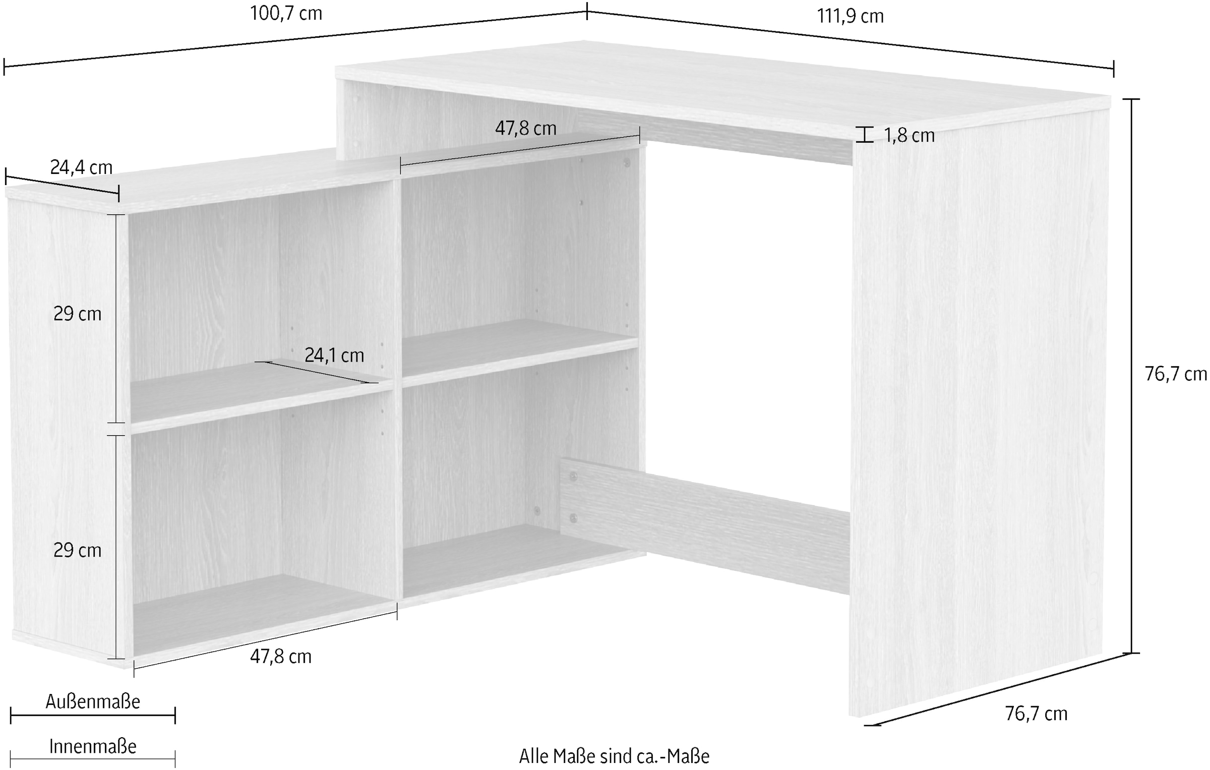 Demeyere GROUP Bureau »CORNER Eckschreibtisch« Design fonctionnel