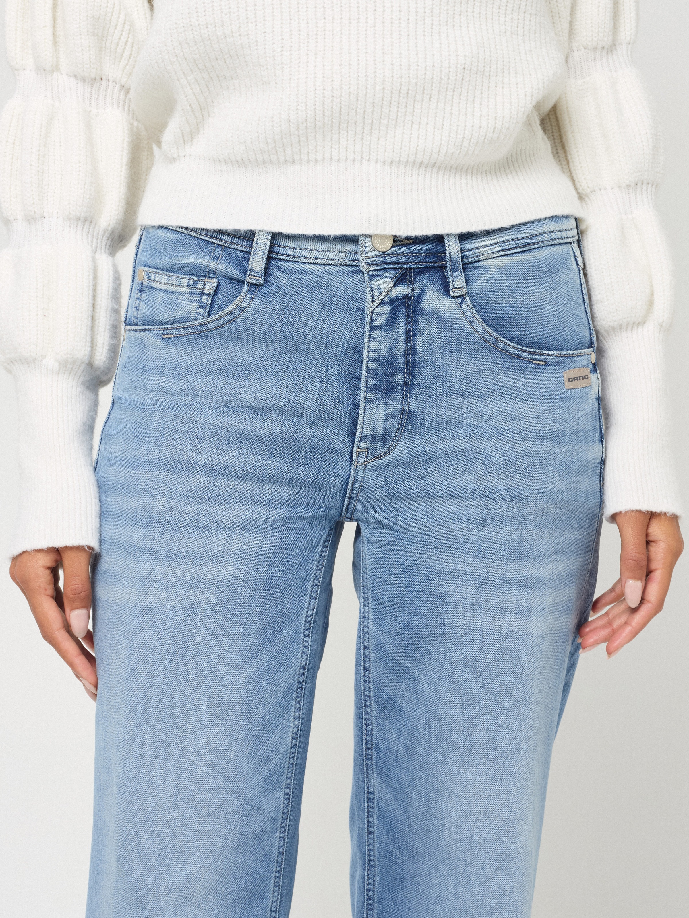 GANG 5-Pocket-Jeans »94AMELIE WIDE« aus Sweat Denim