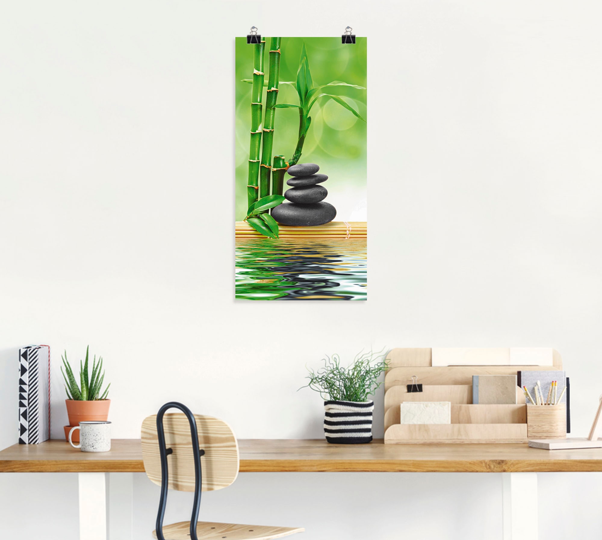 Artland Wandbild »Spa Konzept Zen Basaltsteine« Zen 1 Stk. tlg. als Leinwandbild, Poster, Wandaufkleber in verschied. Grössen