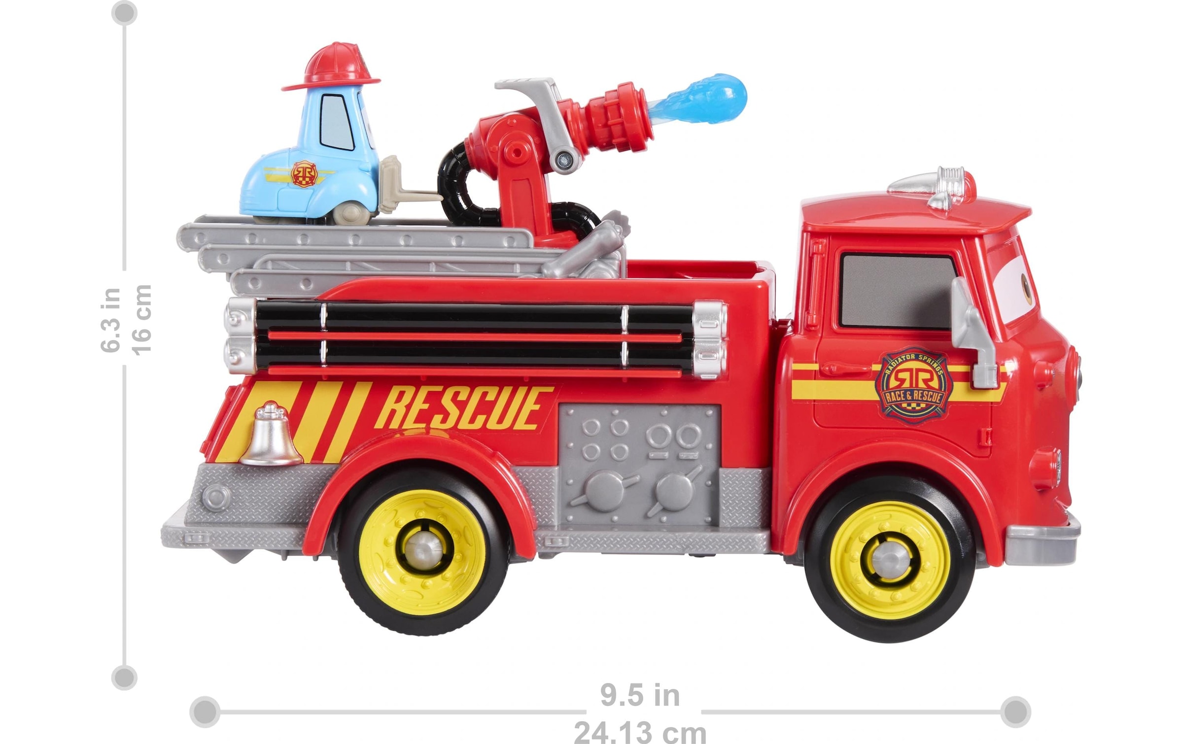   Spielzeug-Feuerwehr »Mattel Cars Disney Cars Radiator Springs Race & Rescue Fire Truck«